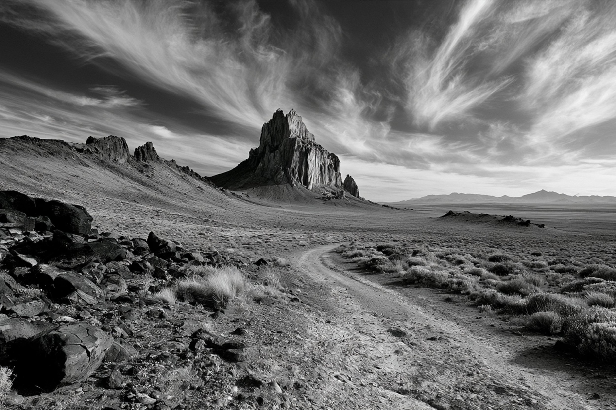 #22 BLACK & WHITE LANDSCAPE — Timeless Beauty in Every View 24W X 36H