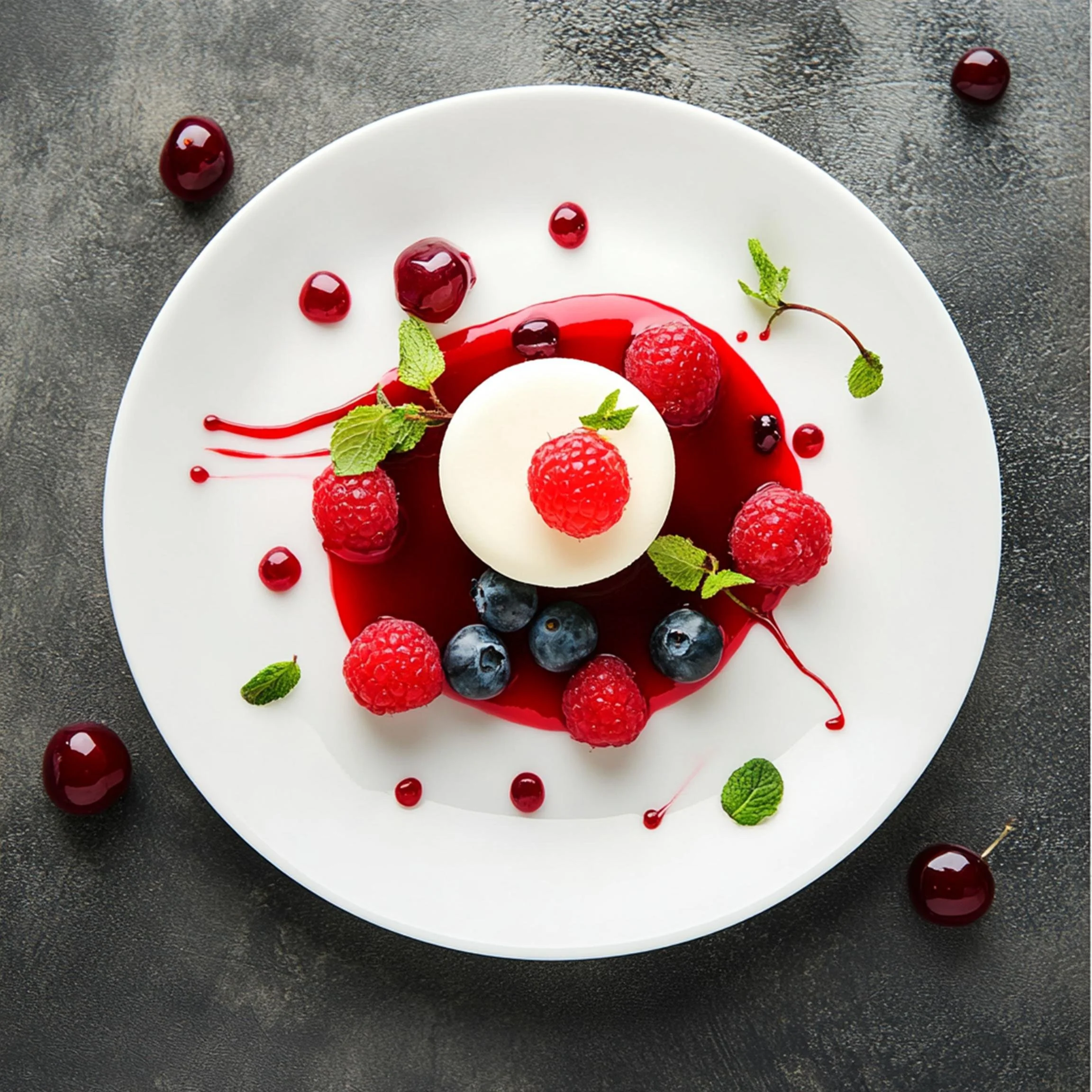#38 INTL L&H DESSERT  — A Celebration of Sweet Flavor and Global Style. 24H × 34W Digital Art  - MWS-IDG-0038