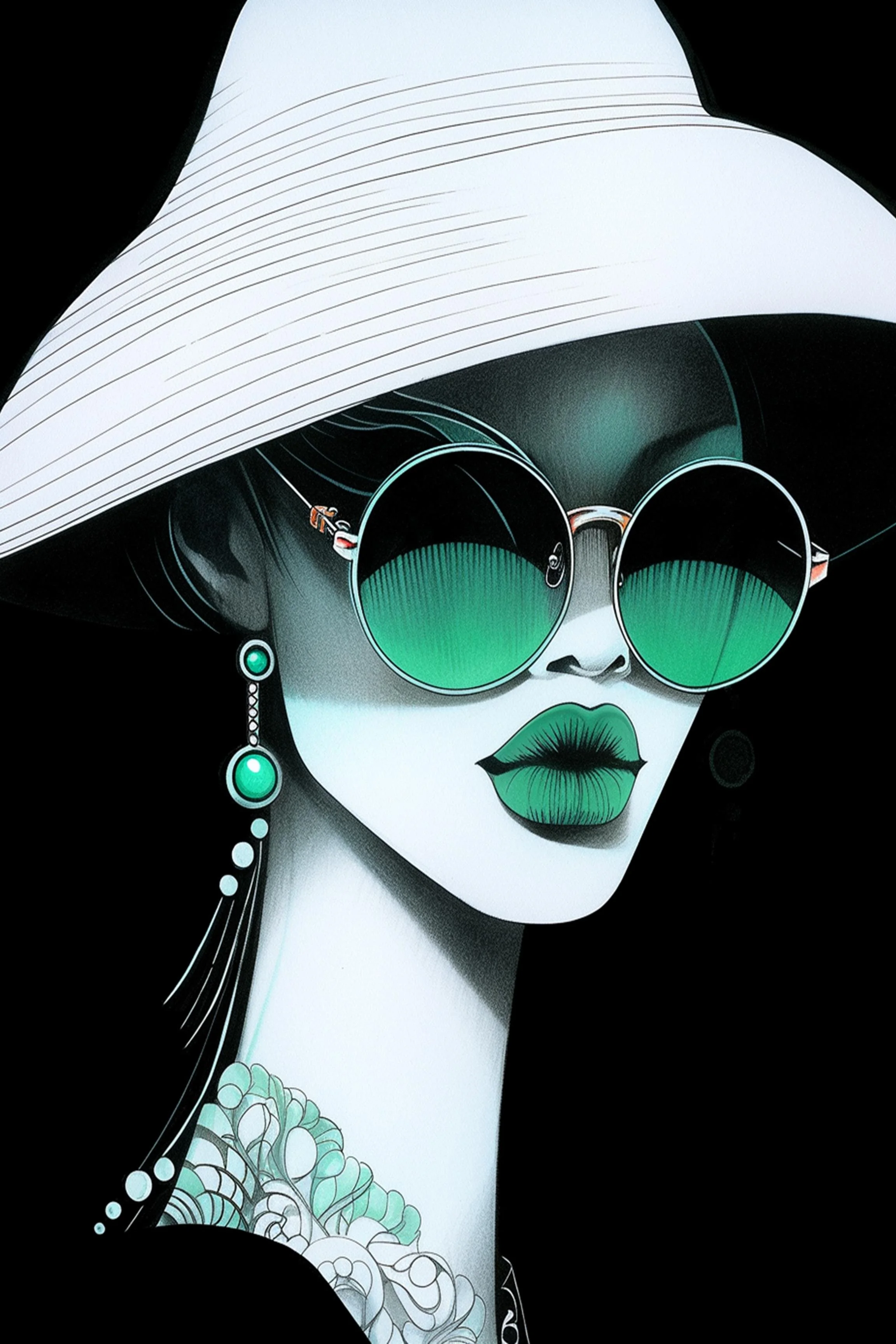 #60 ÉTERNACHIC COLLECTION — Style Changes. Elegance Remains. — 24H × 36W Digital Art — ID; MWS-ETER–0060