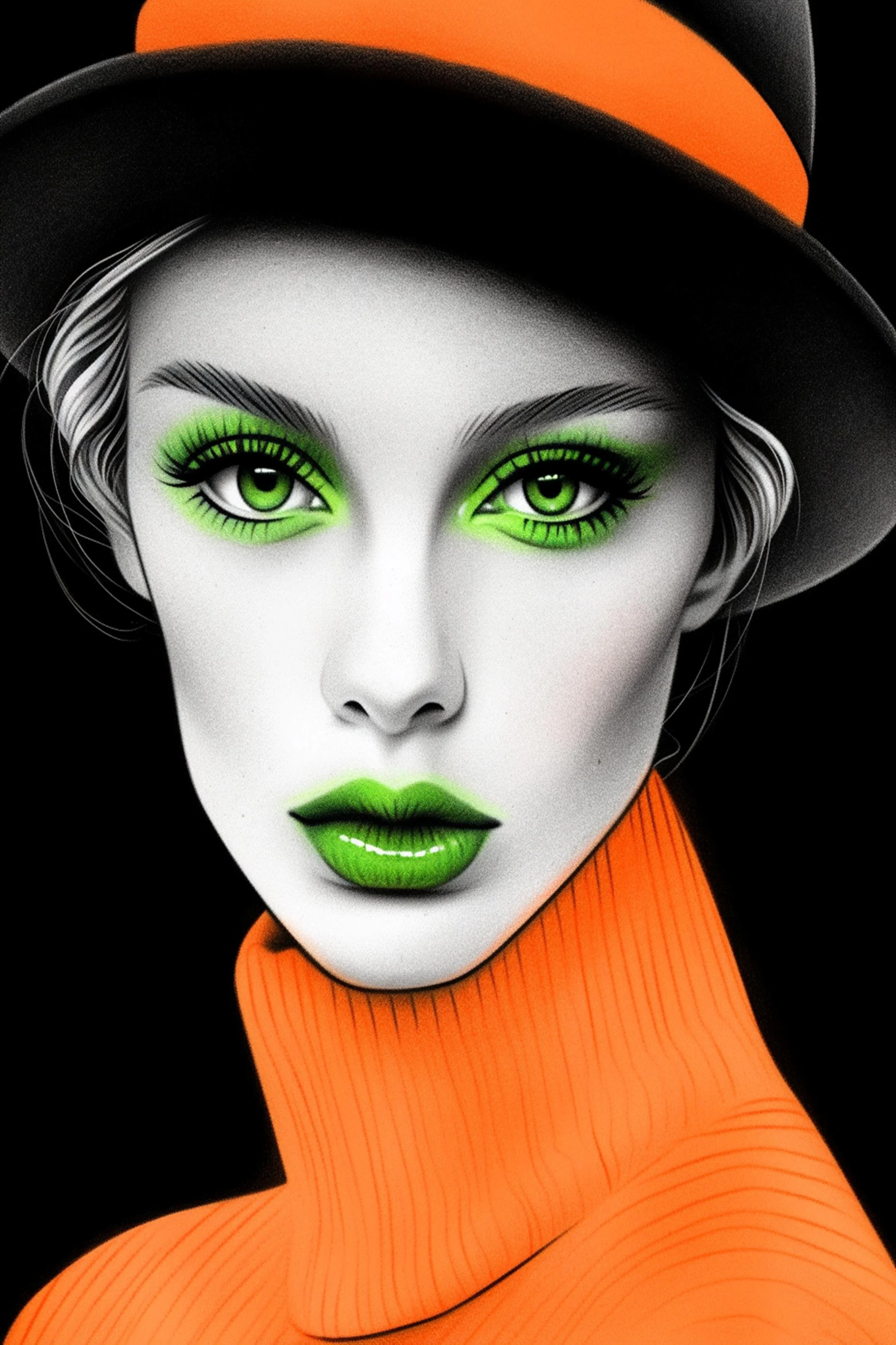 #1 ÉTERNELLE FEMME COLLECTION  – Beauty Changes. Elegance Endures.  – 24H × 36W Digital Art -- ID:;  MWS--ETFE– 001