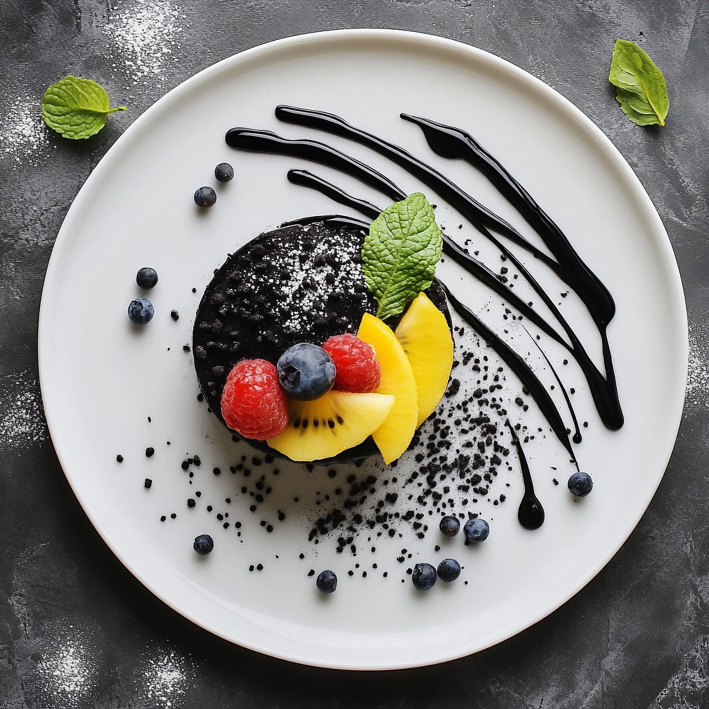 #21 INTL L&H DESSERT  — A Celebration of Sweet Flavor and Global Style. 24H × 34W Digital Art  - MWS-IDG-0021