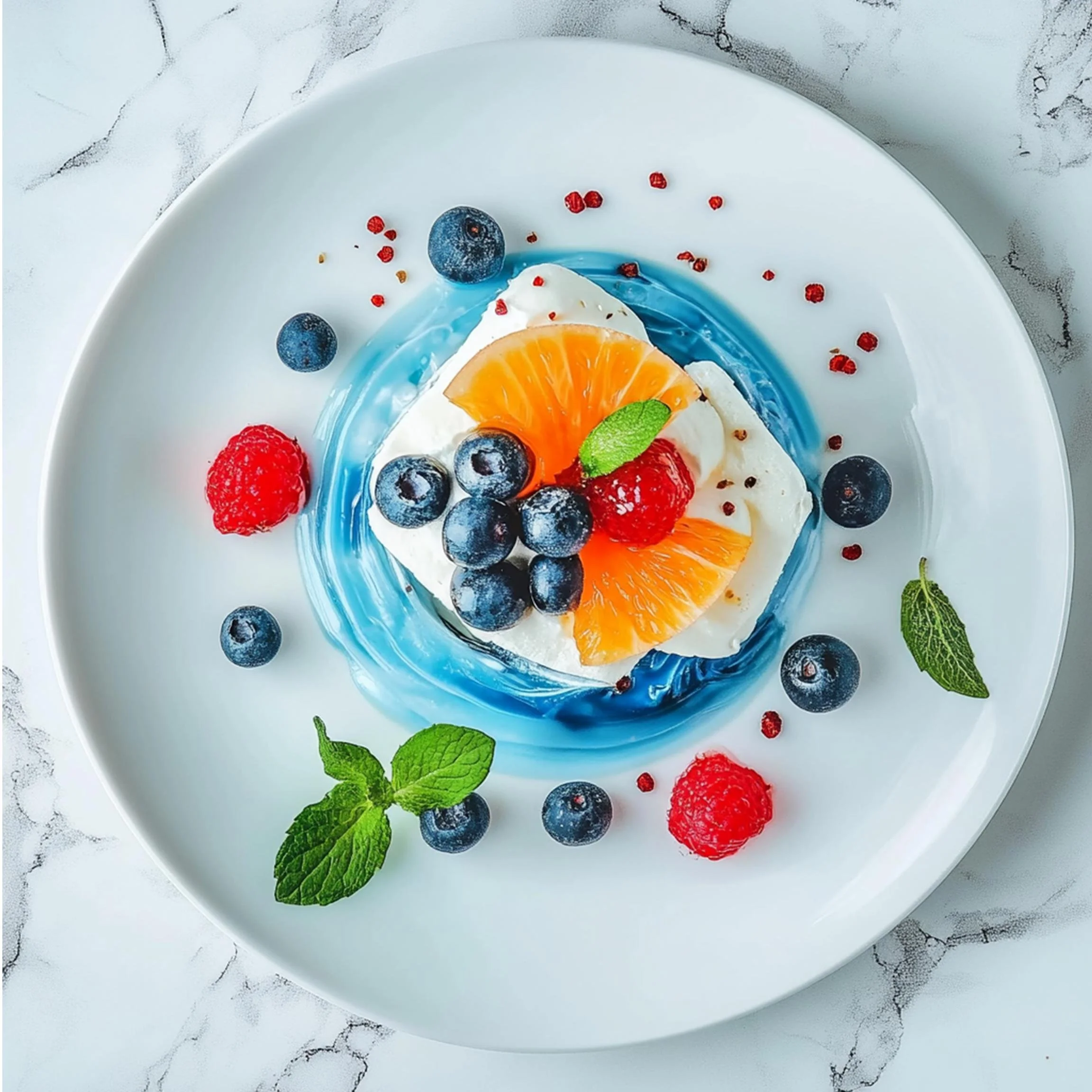 #1 INTL L&H DESSERT  — A Celebration of Sweet Flavor and Global Style. 24H × 34W Digital Art  - MWS-IDG-0001