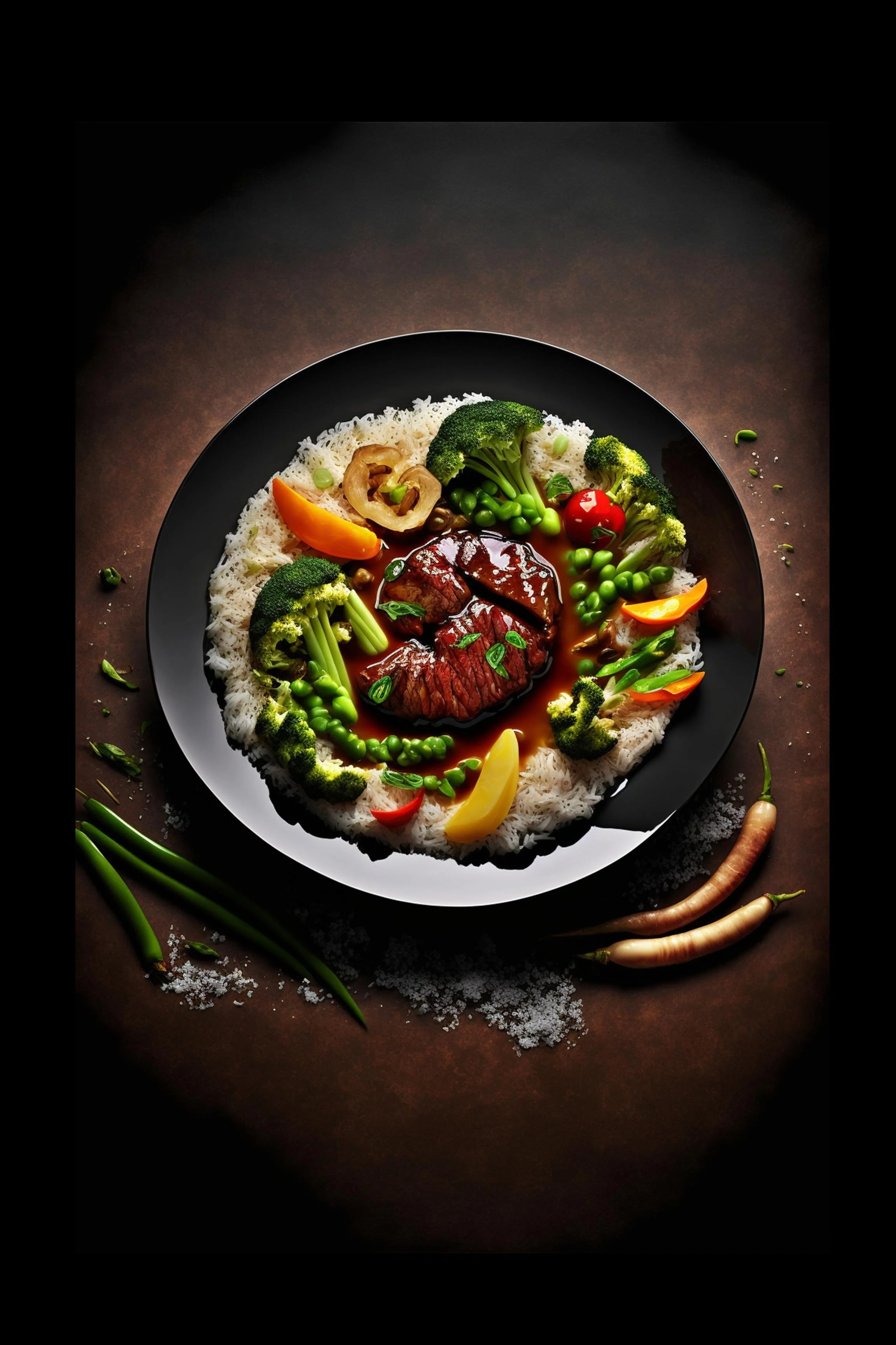 #8 International Dessert & Gourmet — A Celebration of Sweet Flavor and Global Style. 24H × 36W Digital Art  - MWS-INTL-0008