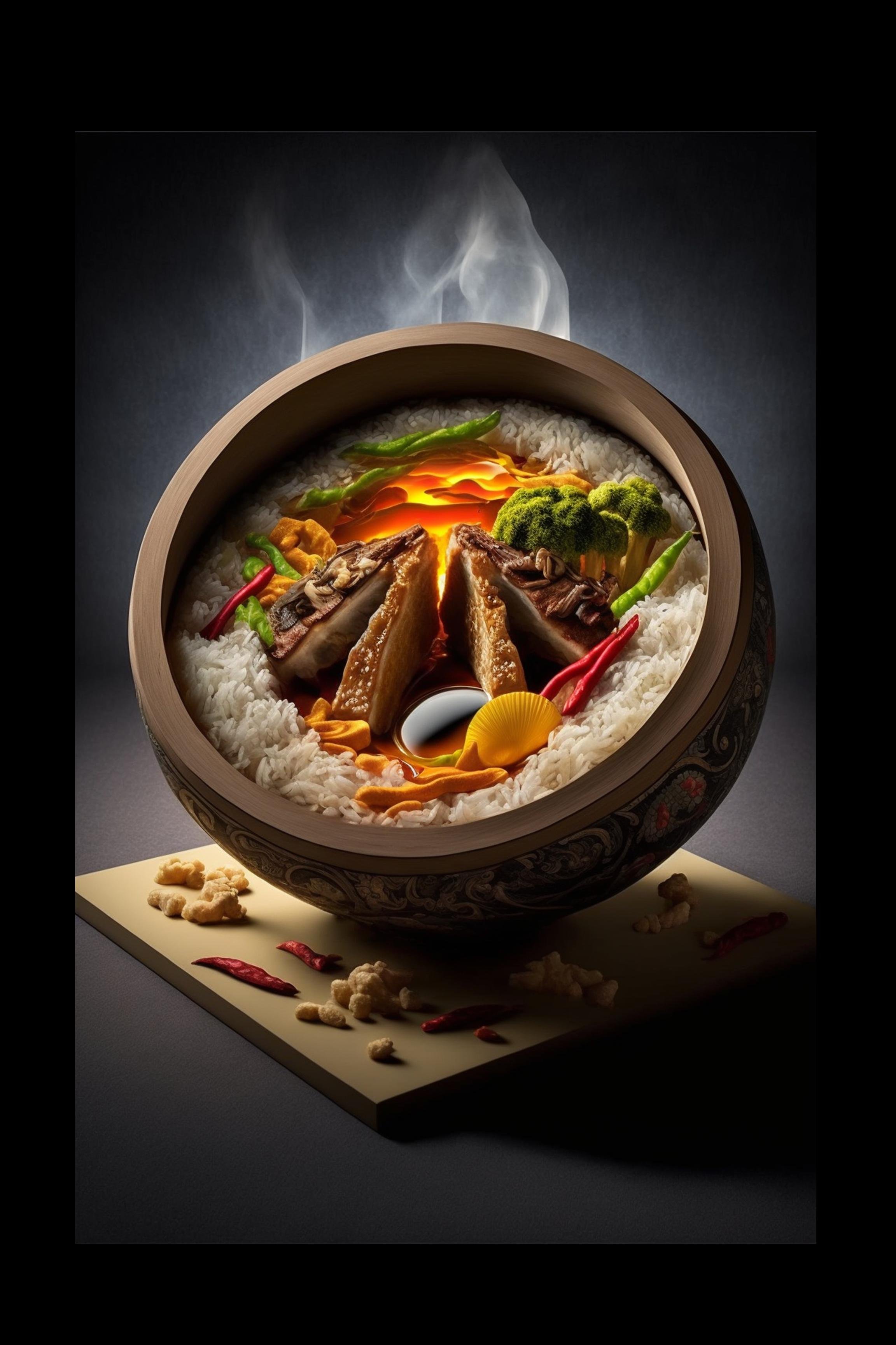 #13 International Dessert & Gourmet — A Celebration of Sweet Flavor and Global Style. 24H × 36W Digital Art  - MWS-INTL-0013