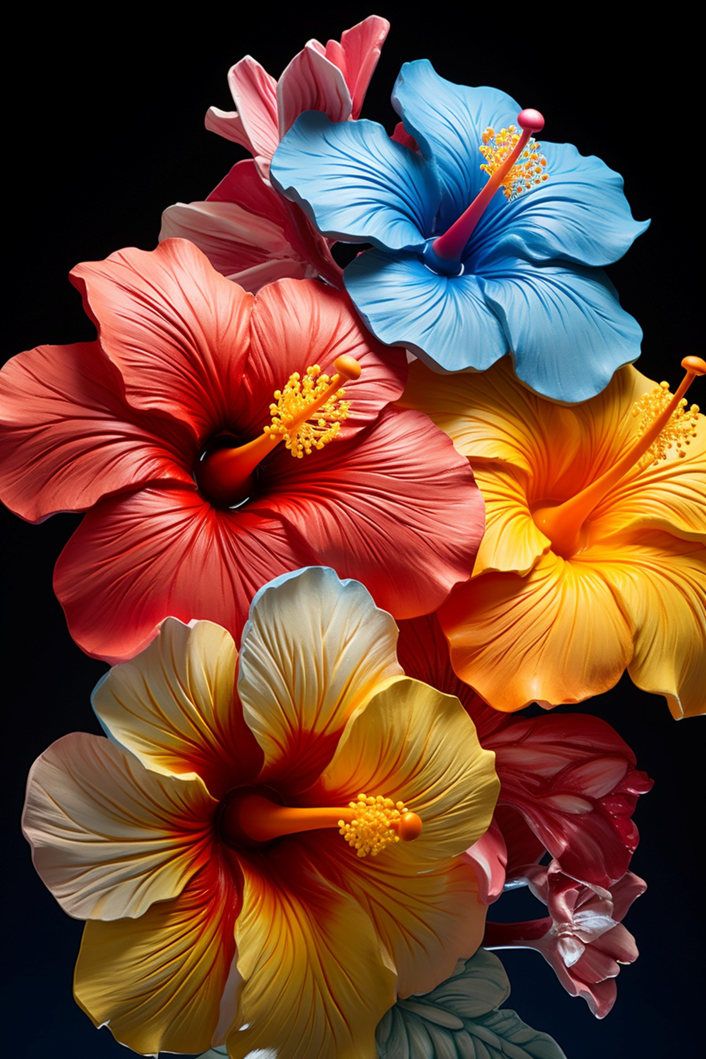,#20 FLOWER ART –  Let Nature Bloom Through Art. — 24H × 36W Digital Art Artwork ID: MWS-FLW-020