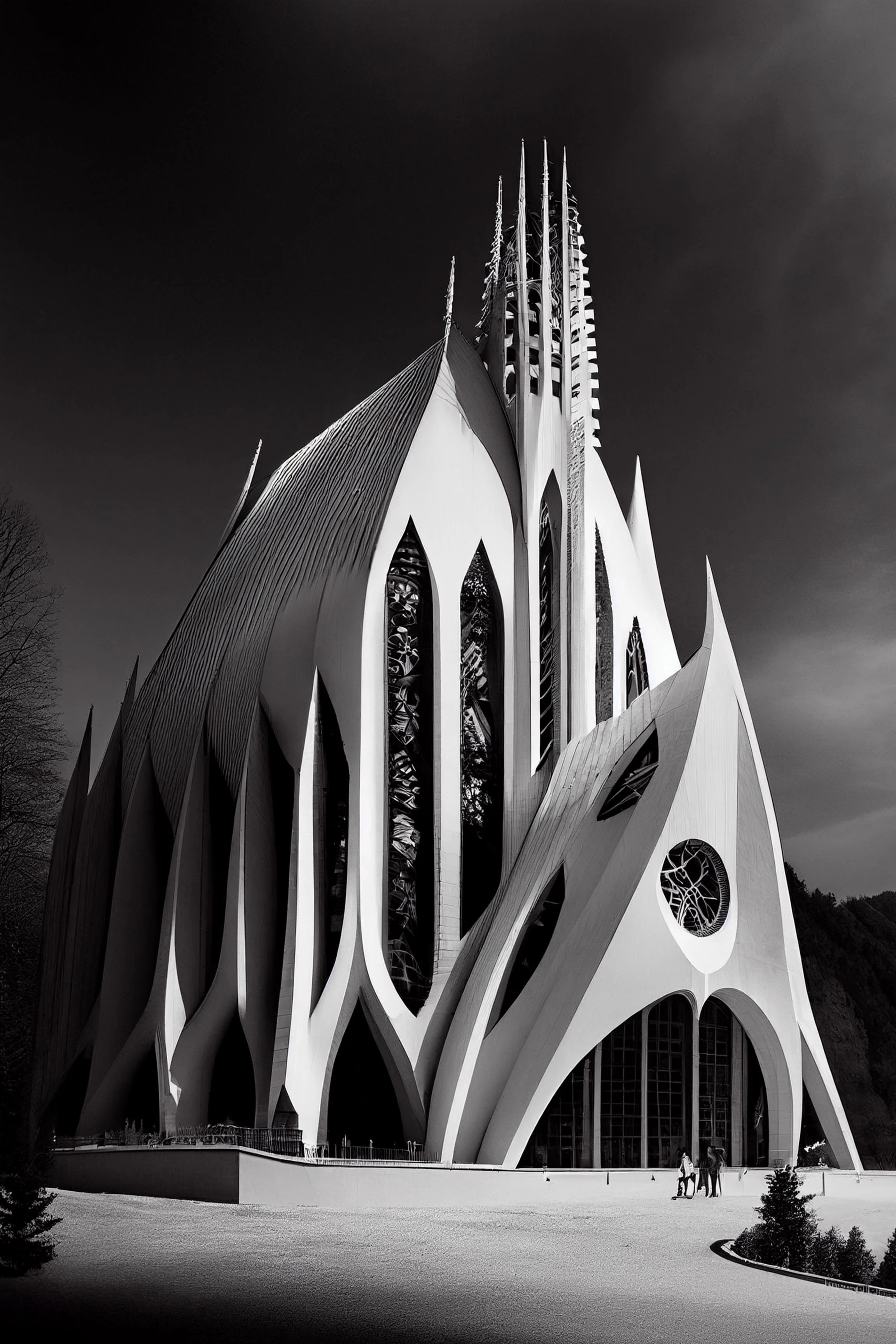 #5 ATLAS ETERNA COLLECTION  — Beyond Borders. Beyond Time. Beyond Imagination. — 24H × 36W Digital Art — ID; MWS-CHURCH–-005