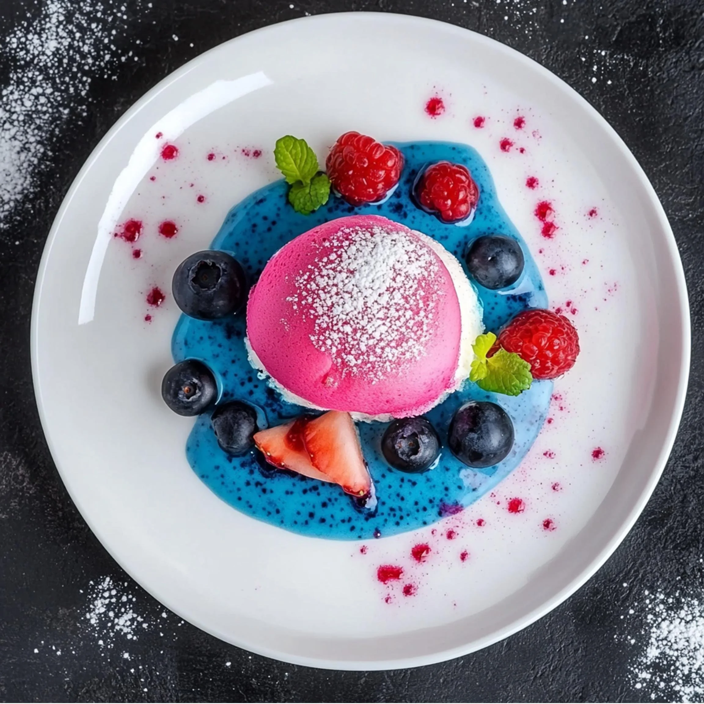 #22 INTL L&H DESSERT  — A Celebration of Sweet Flavor and Global Style. 24H × 34W Digital Art  - MWS-IDG-0022
