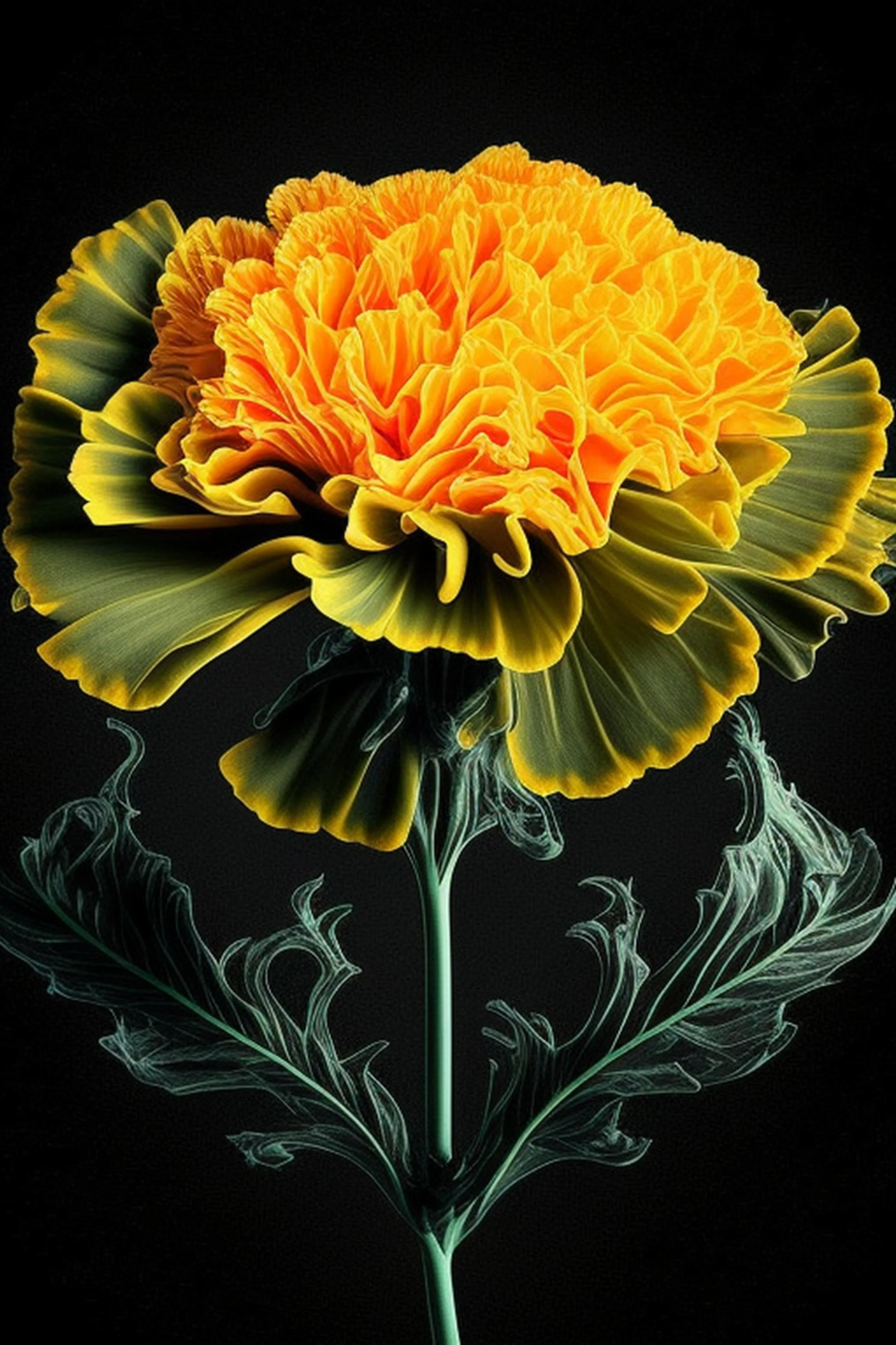 #27 FLOWER ART –  Let Nature Bloom Through Art. — 24H × 36W Digital Art Artwork ID: MWS-FLW-027