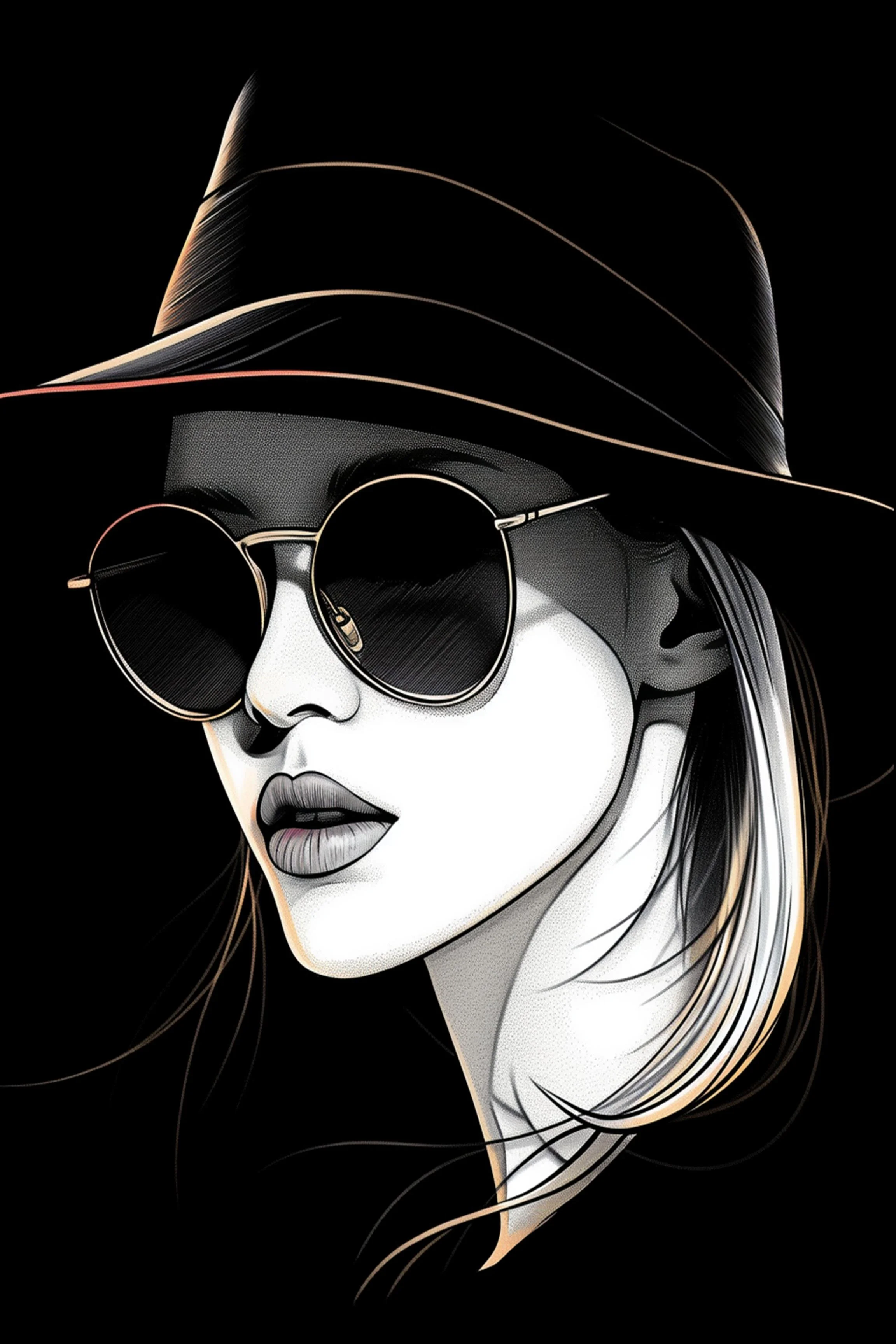 #96 ÉTERNACHIC COLLECTION — Style Changes. Elegance Remains. — 24H × 36W Digital Art — ID; MWS-ETER–0096