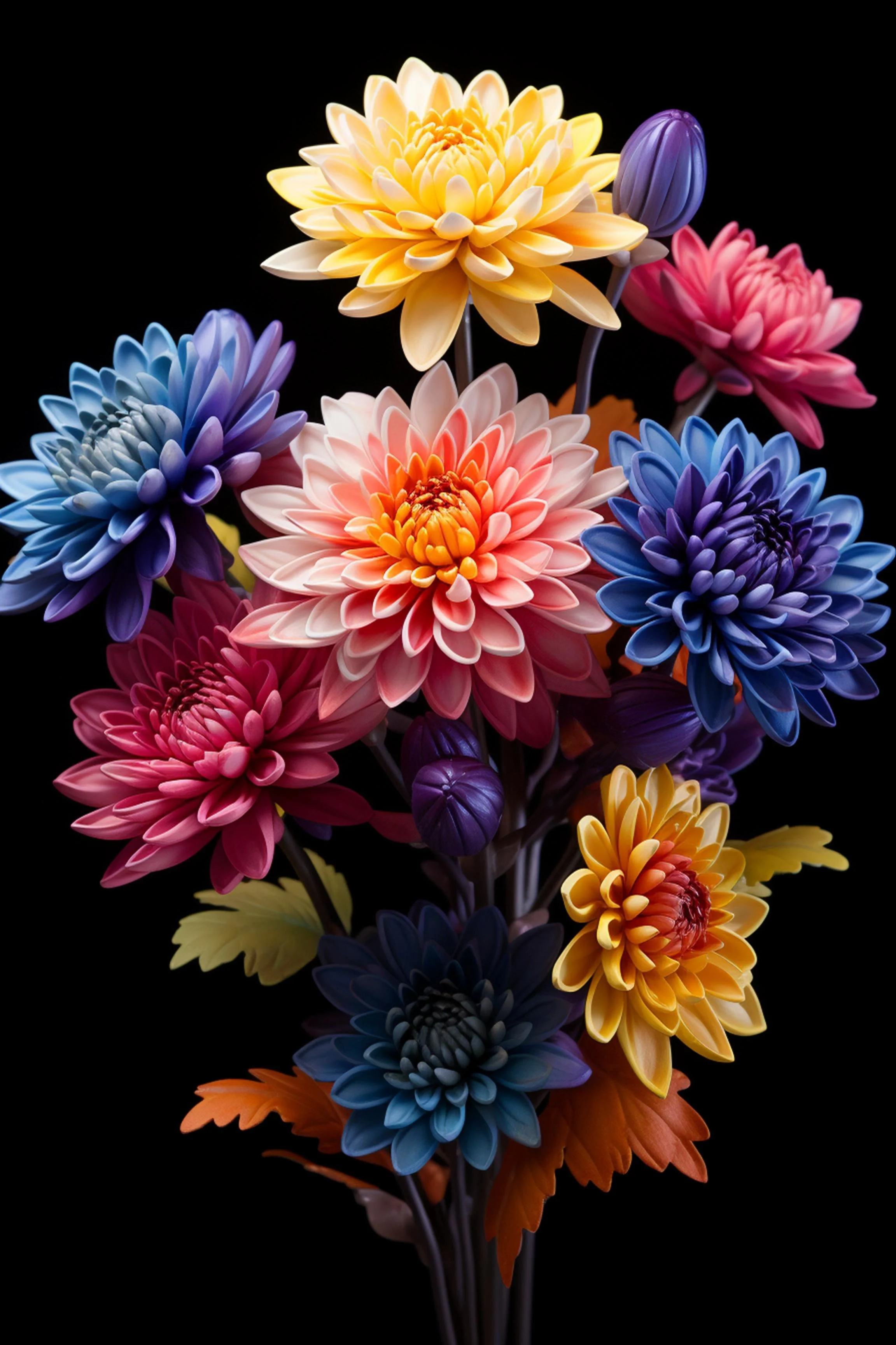 #10 FLOWER ART –  Let Nature Bloom Through Art. — 24H × 36W Digital Art Artwork ID: MWS-FLW-010