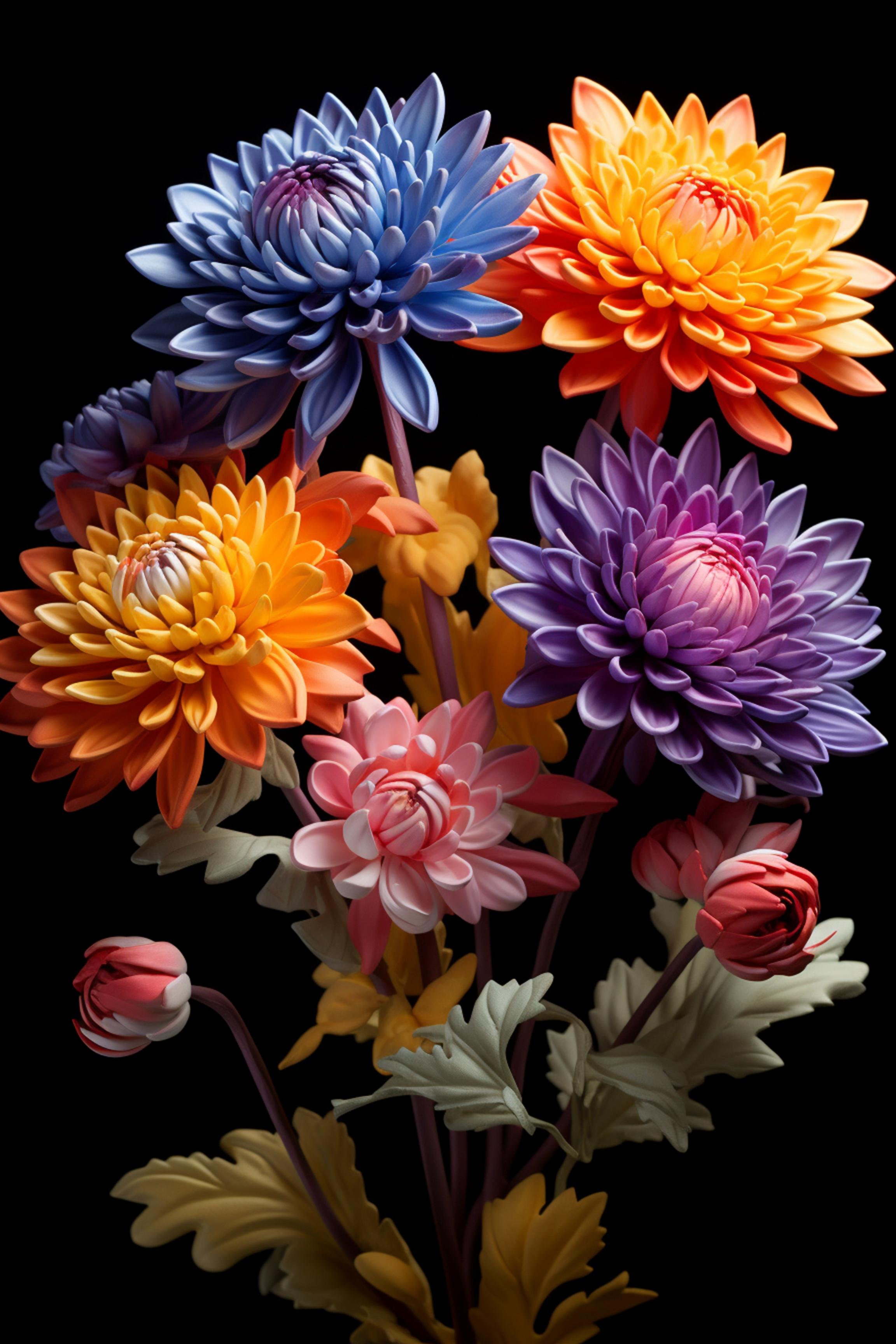 #1 FLOWER ART –  Let Nature Bloom Through Art. — 24H × 36W Digital Art Artwork ID: MWS-FLW-001