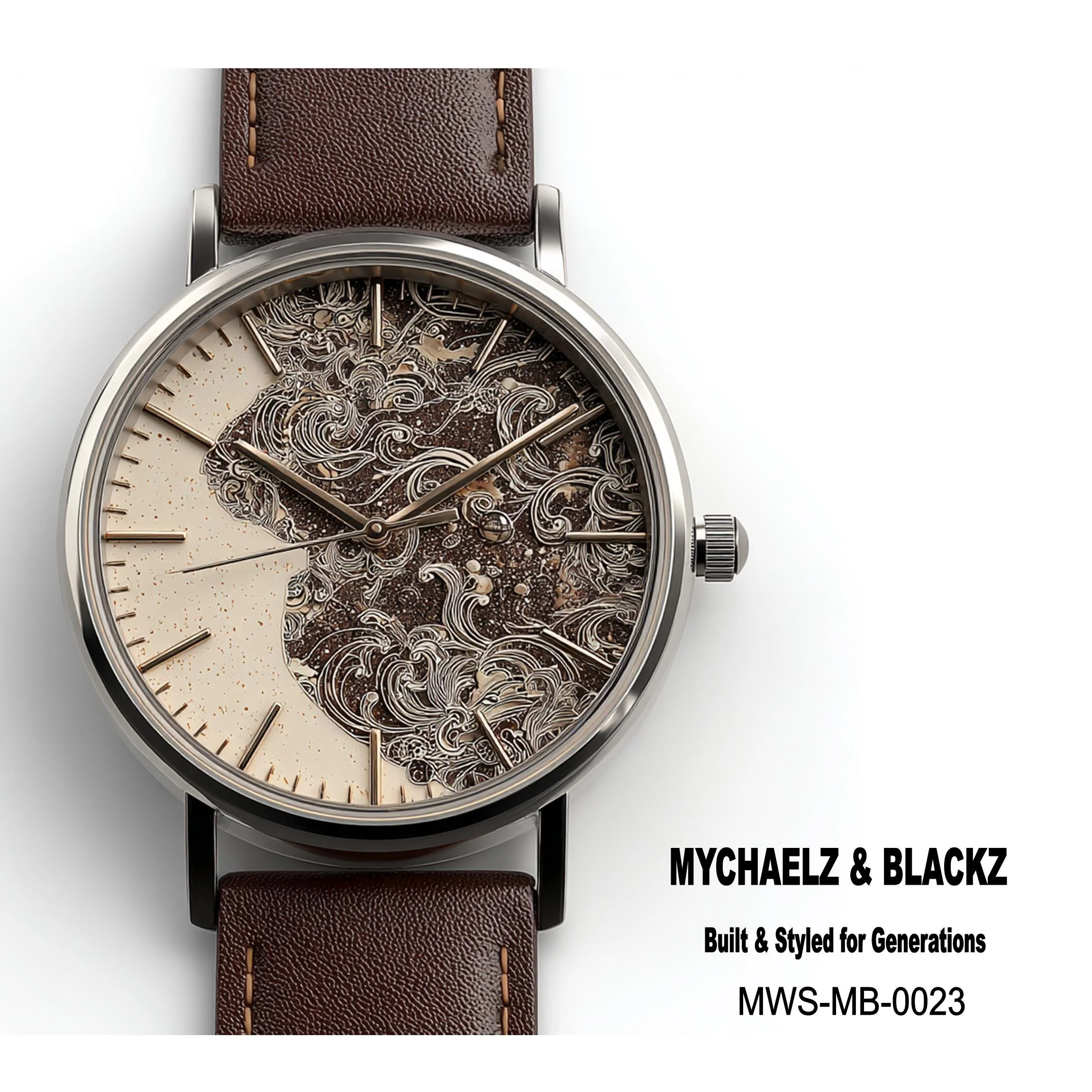 #23 Mychaelz & Blackz Watch — Built & Styled for Generations 24H × 24W Digital Art  - MWS-MB-0023