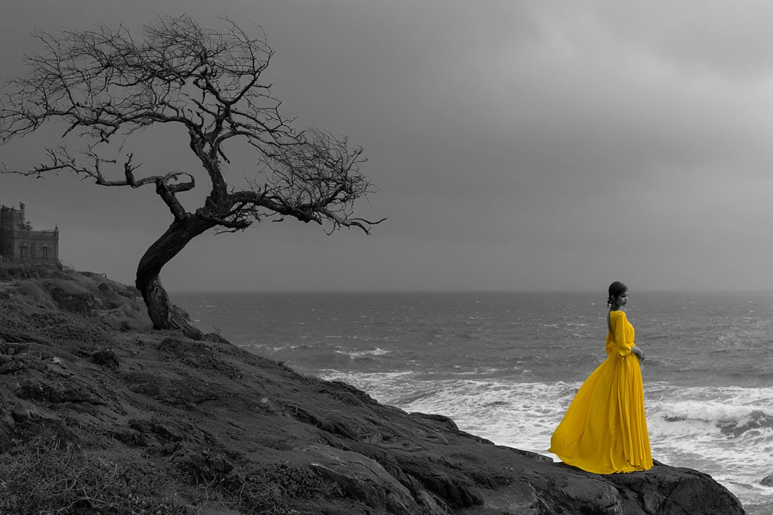#50 BLACK & WHITE LANDSCAPE — Timeless Beauty in Every View 24W X 36H