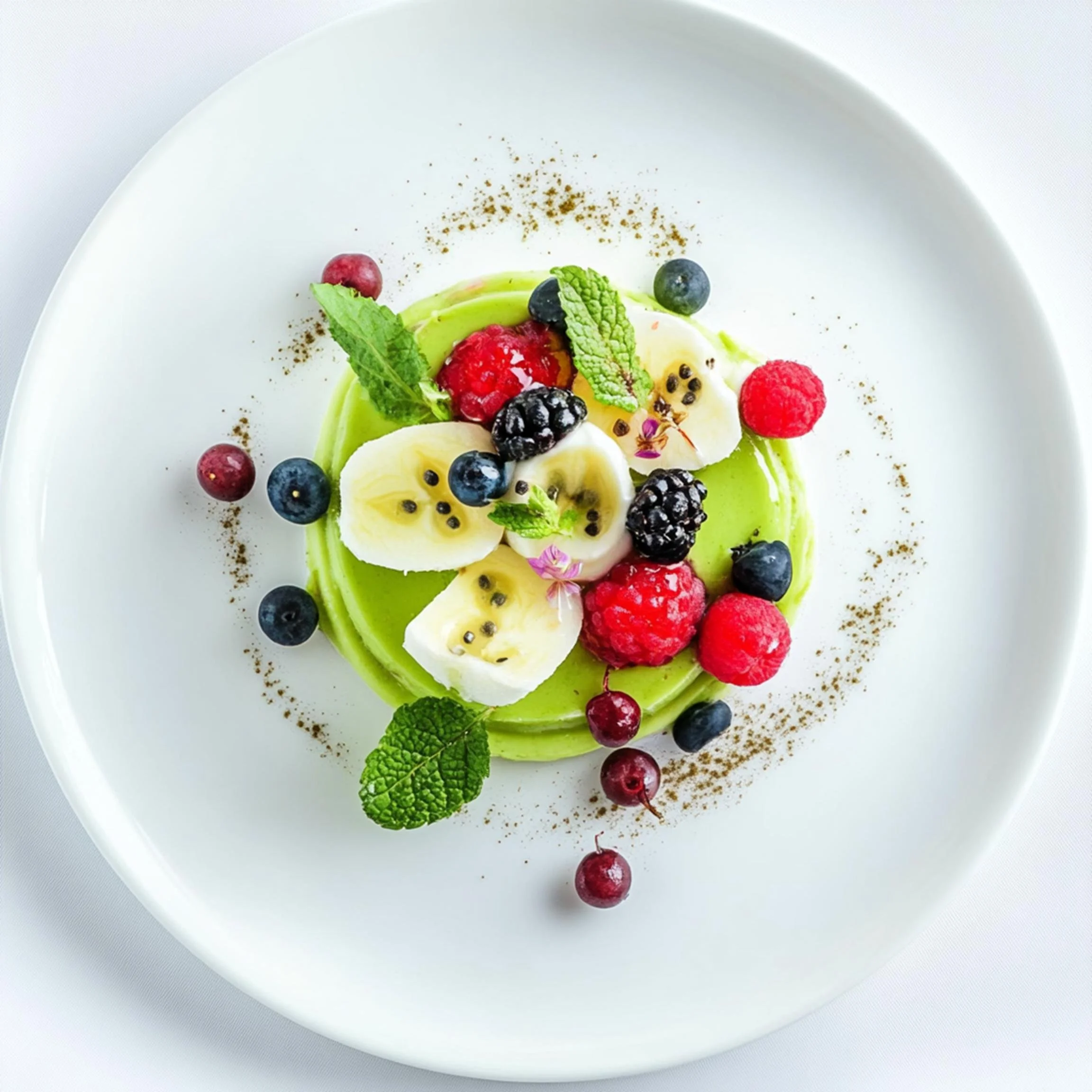#50 INTL L&H DESSERT  — A Celebration of Sweet Flavor and Global Style. 24H × 34W Digital Art  - MWS-IDG-0050