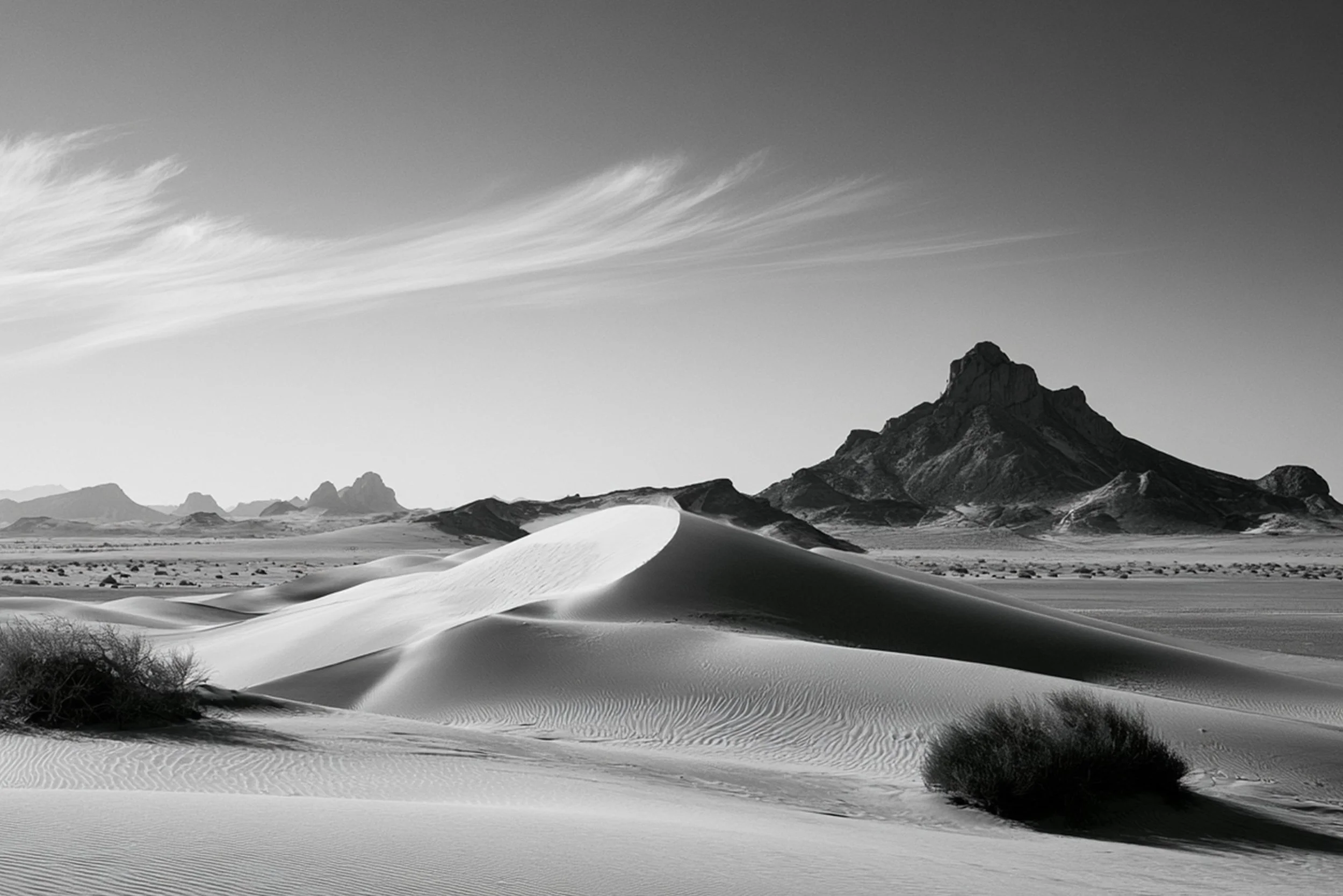 #25 BLACK & WHITE LANDSCAPE — Timeless Beauty in Every View 24W X 36H