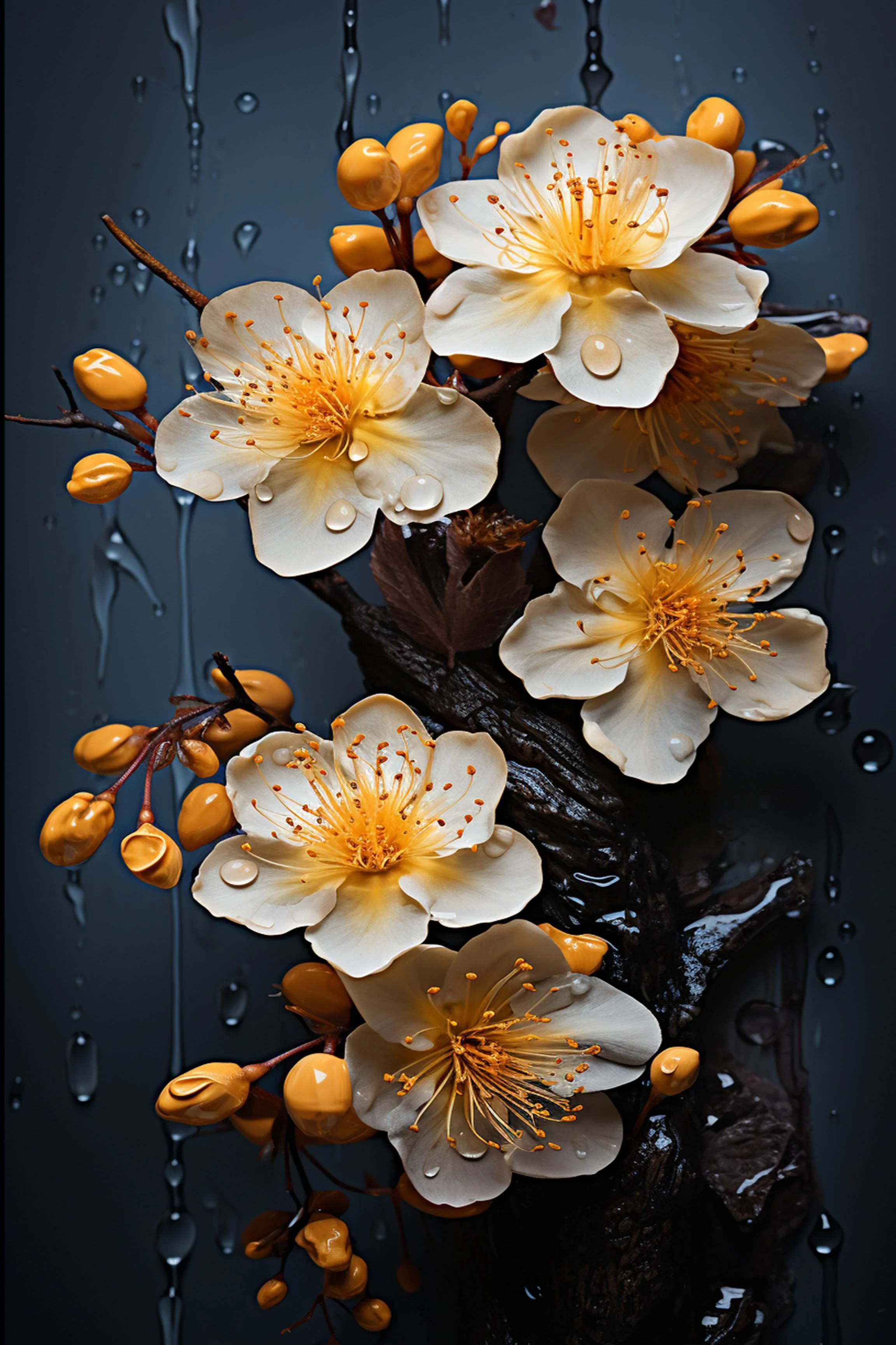 #33 FLOWER ART –  Let Nature Bloom Through Art. — 24H × 36W Digital Art Artwork ID: MWS-FLW-033