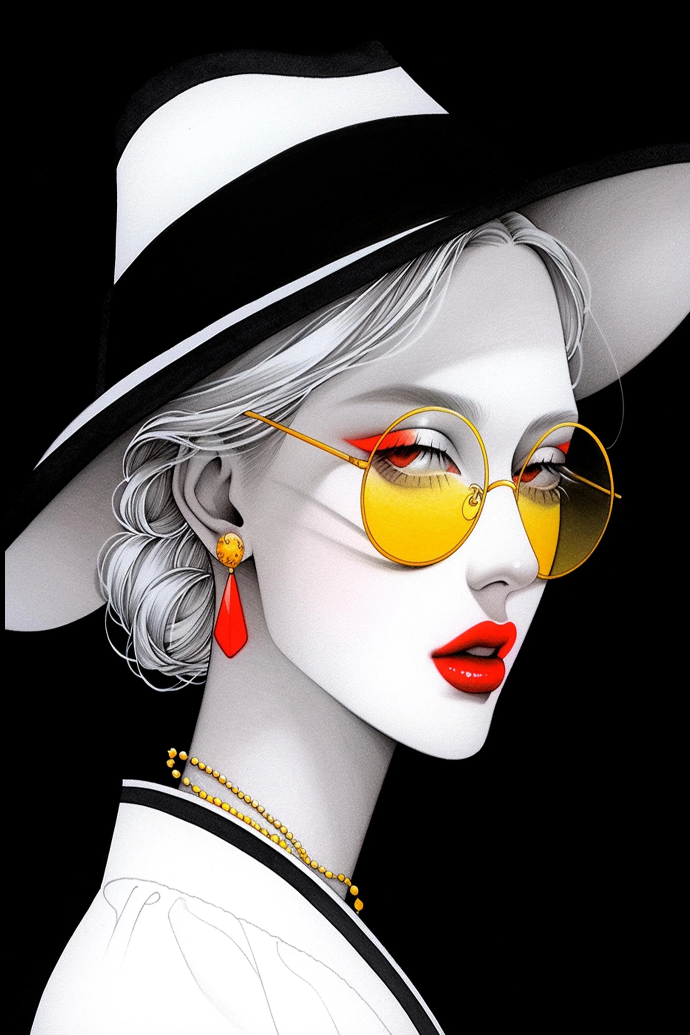 #29 ÉTERNACHIC COLLECTION — Style Changes. Elegance Remains. — 24H × 36W Digital Art — ID; MWS-ETER–0029