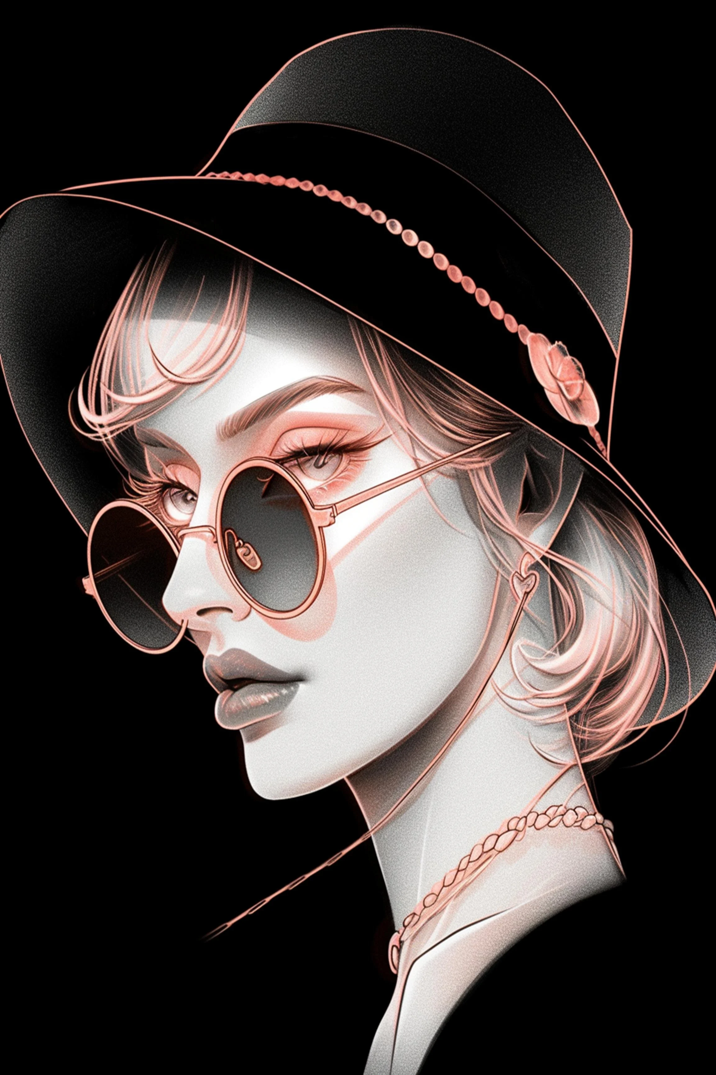 #85 ÉTERNACHIC COLLECTION — Style Changes. Elegance Remains. — 24H × 36W Digital Art — ID; MWS-ETER–0085