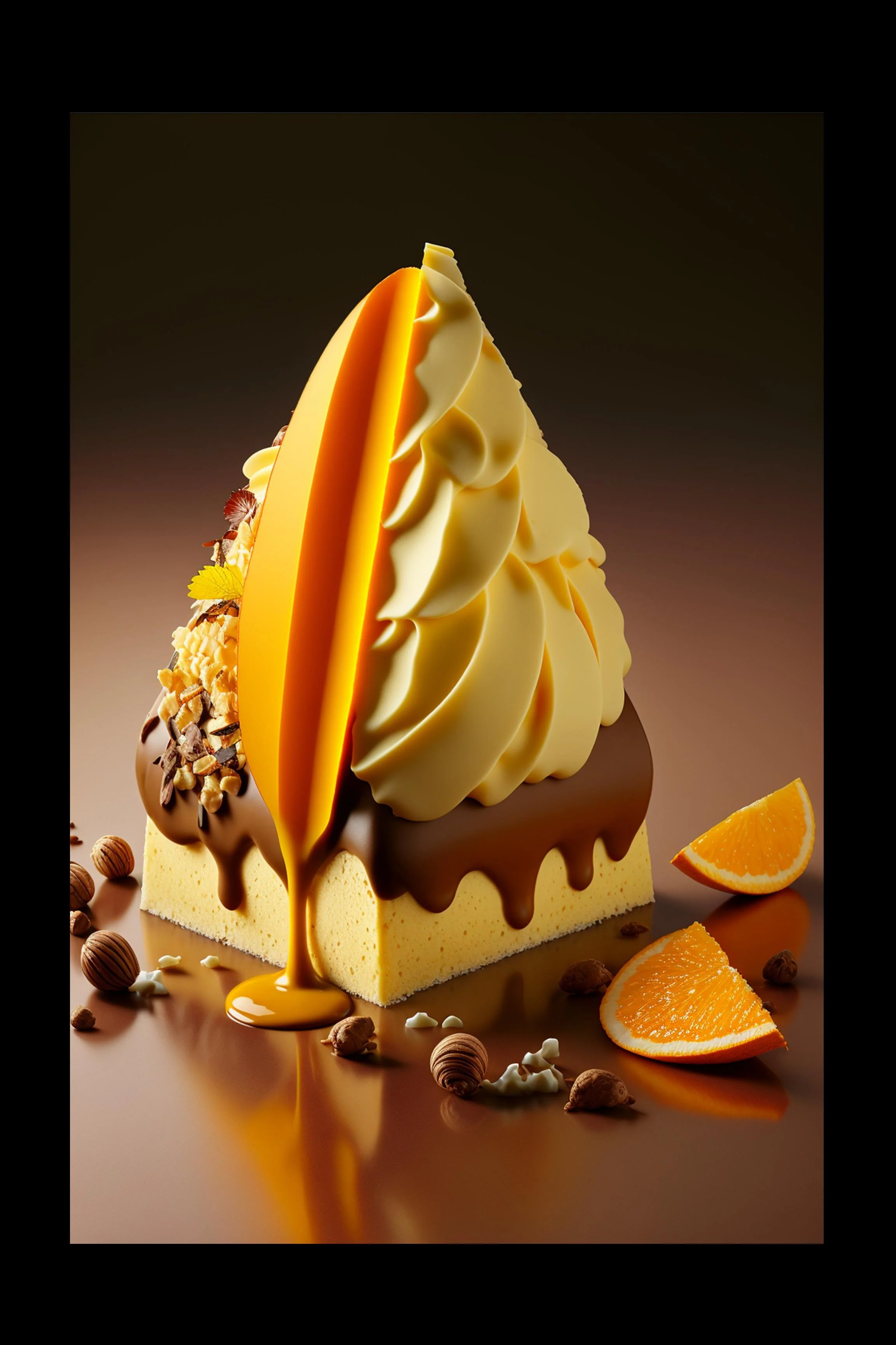 #40 International Dessert & Gourmet — A Celebration of Sweet Flavor and Global Style. 24H × 36W Digital Art  - MWS-INTL-0040