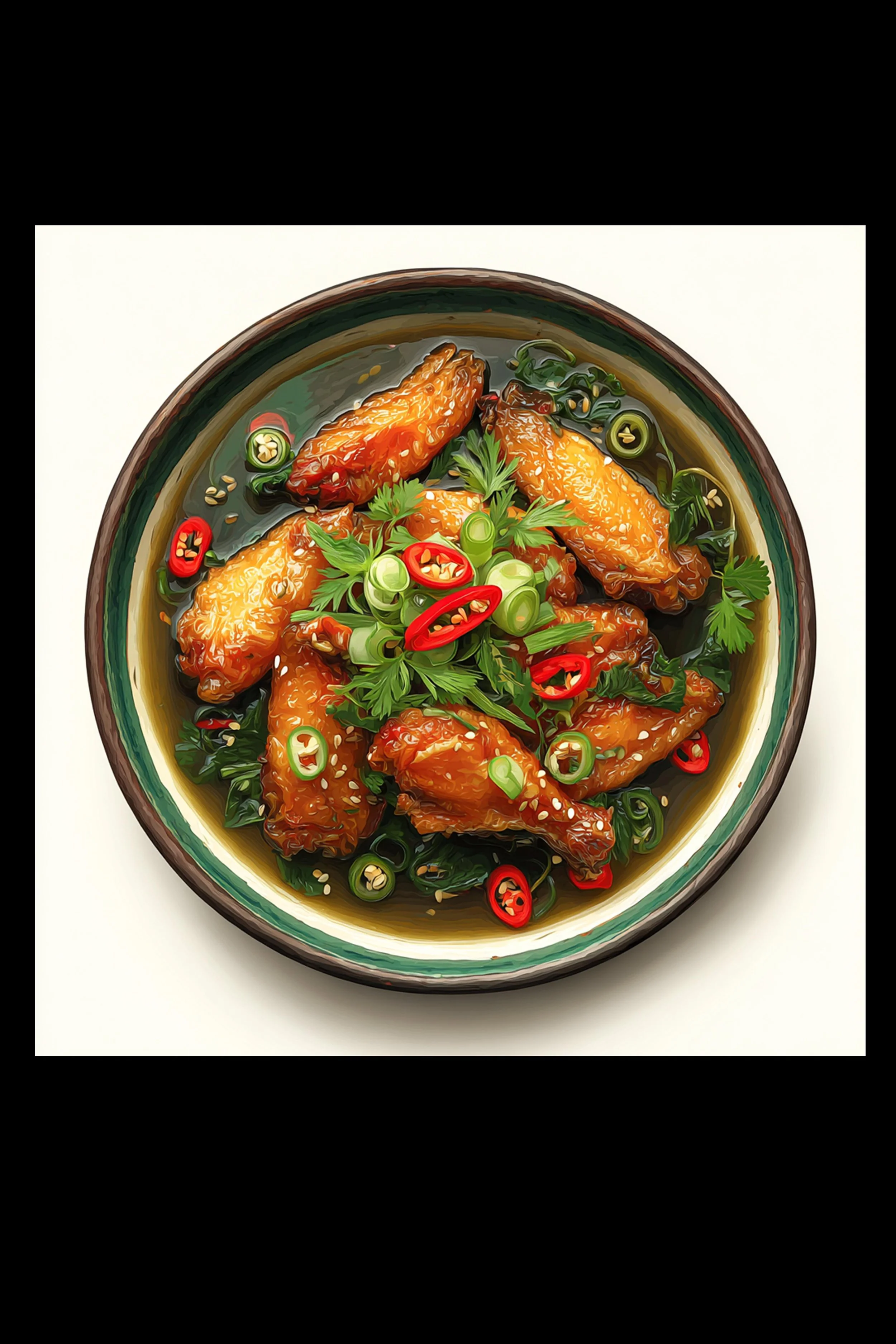 #5 Vietnamese Gourmet & Dessert — A Taste of Vietnam, Celebrated Through Art. — 24H × 24W Digital Art - MWS-VGD-0005