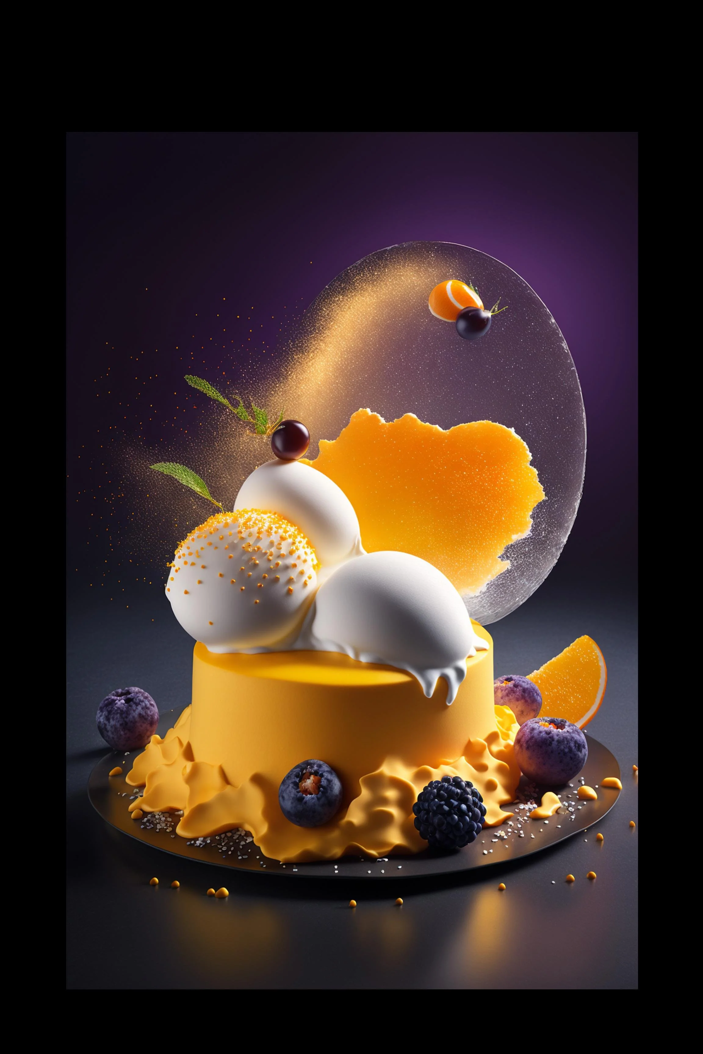 #35 International Dessert & Gourmet — A Celebration of Sweet Flavor and Global Style. 24H × 36W Digital Art  - MWS-INTL-0035