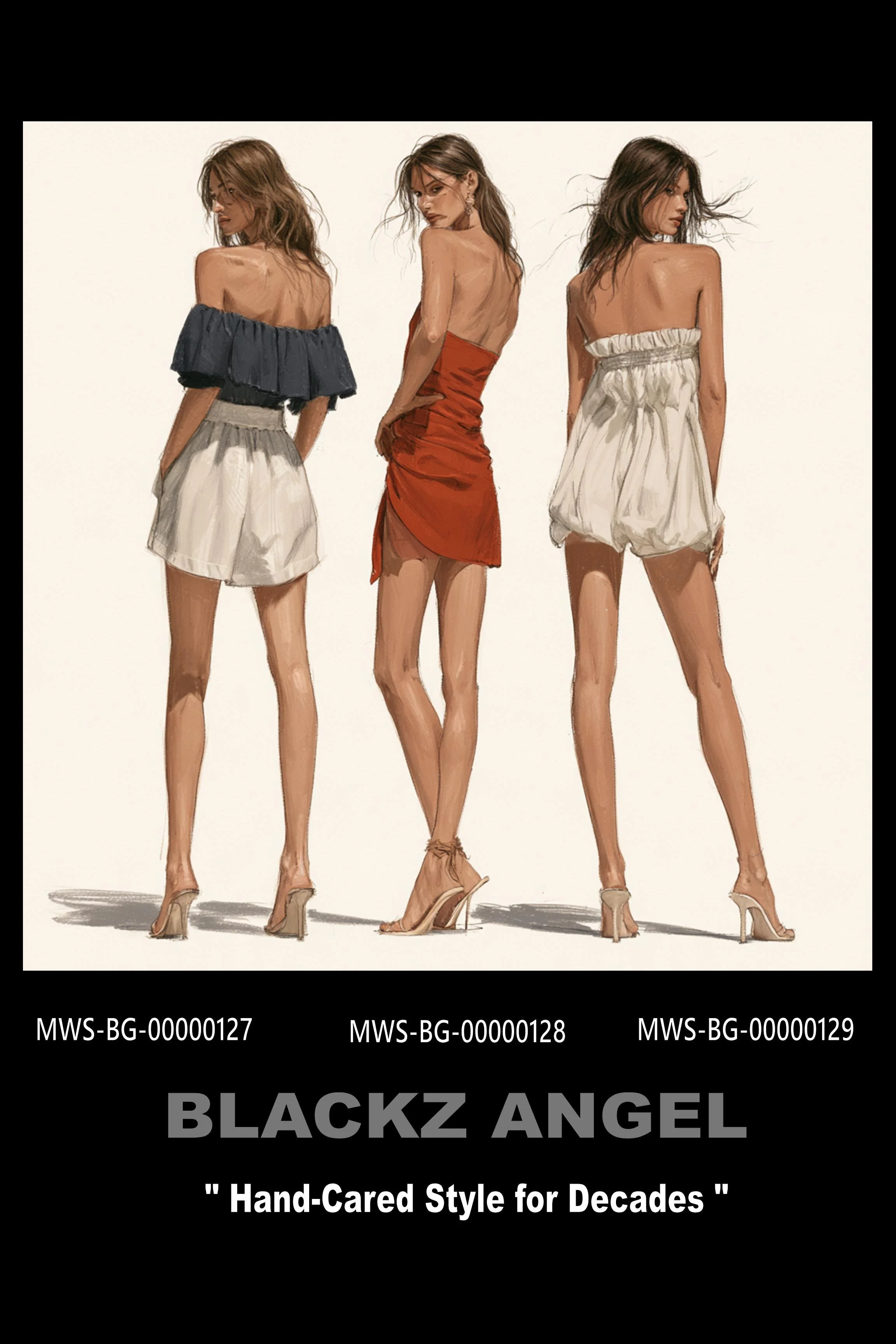 #42 Blackz Angel 24 x 36 Digital Art Work MWS-BG-00000127