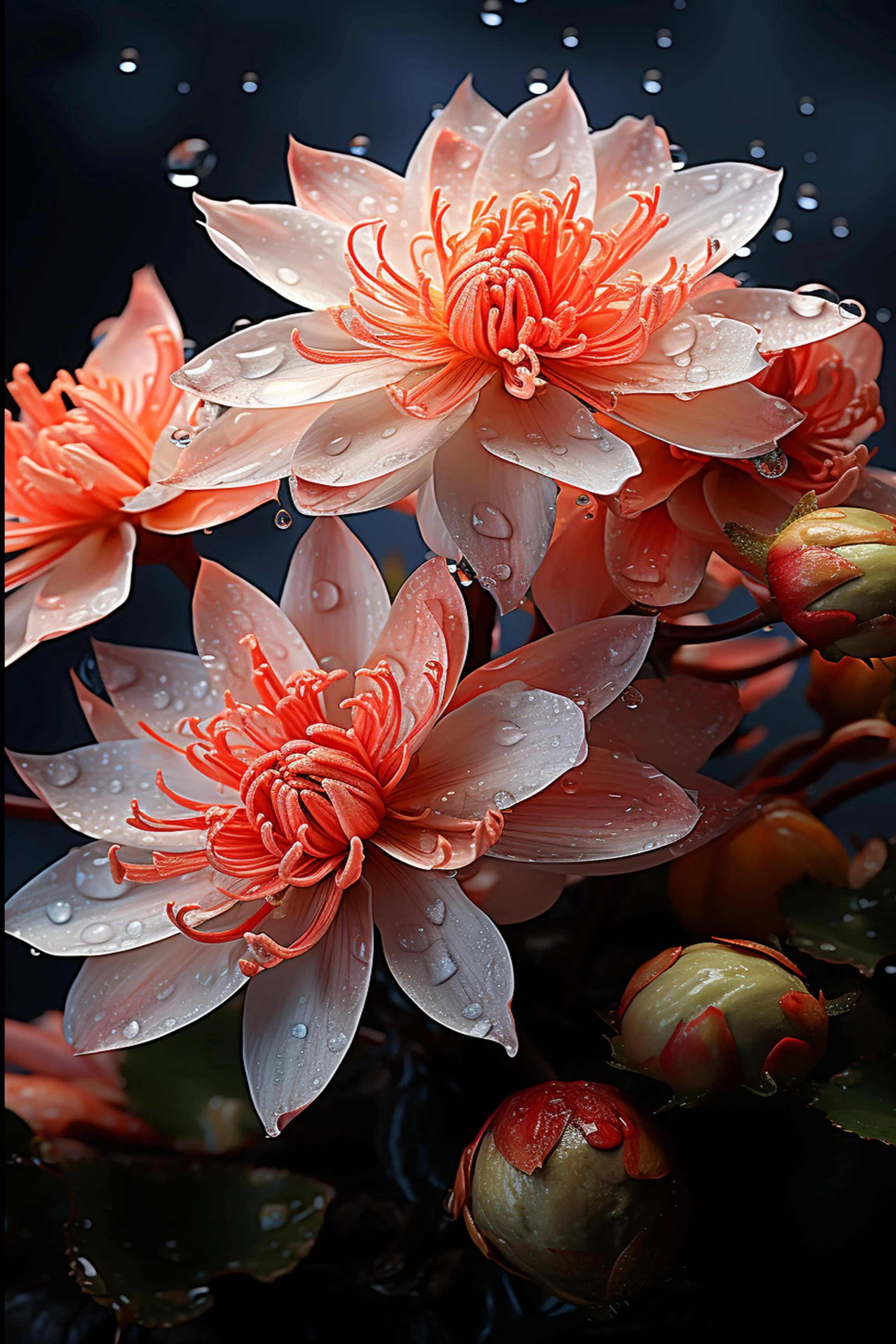 #43 FLOWER ART –  Let Nature Bloom Through Art. — 24H × 36W Digital Art Artwork ID: MWS-FLW-043