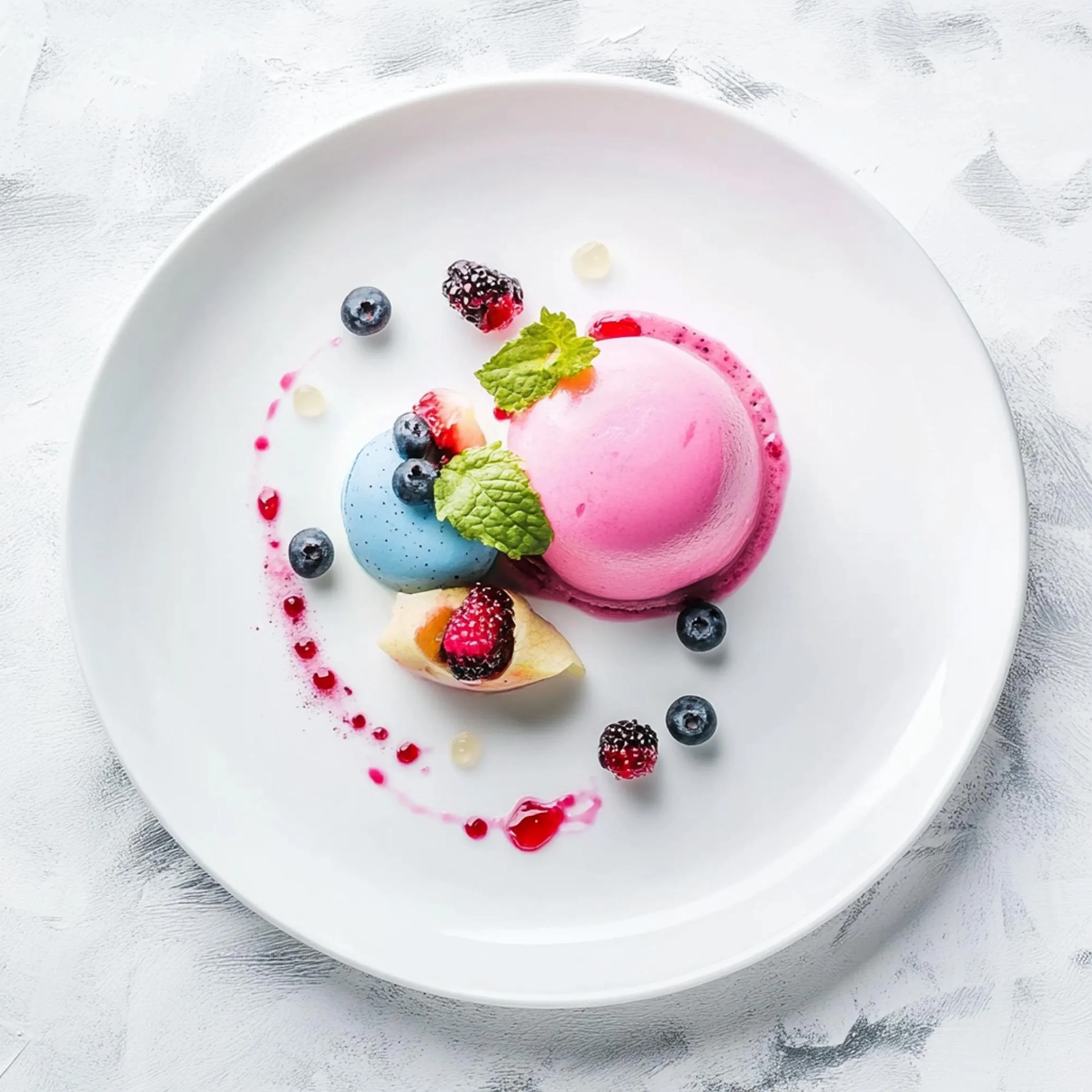 #13 INTL L&H DESSERT  — A Celebration of Sweet Flavor and Global Style. 24H × 34W Digital Art  - MWS-IDG-0013