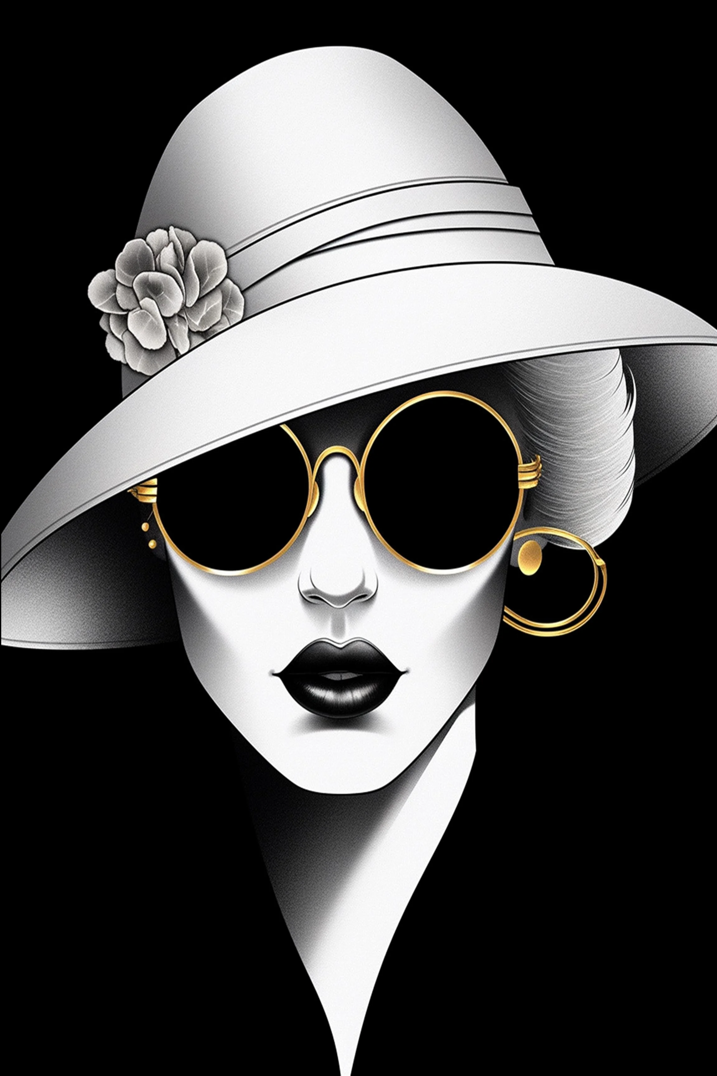 #97 ÉTERNACHIC COLLECTION — Style Changes. Elegance Remains. — 24H × 36W Digital Art — ID; MWS-ETER–0097