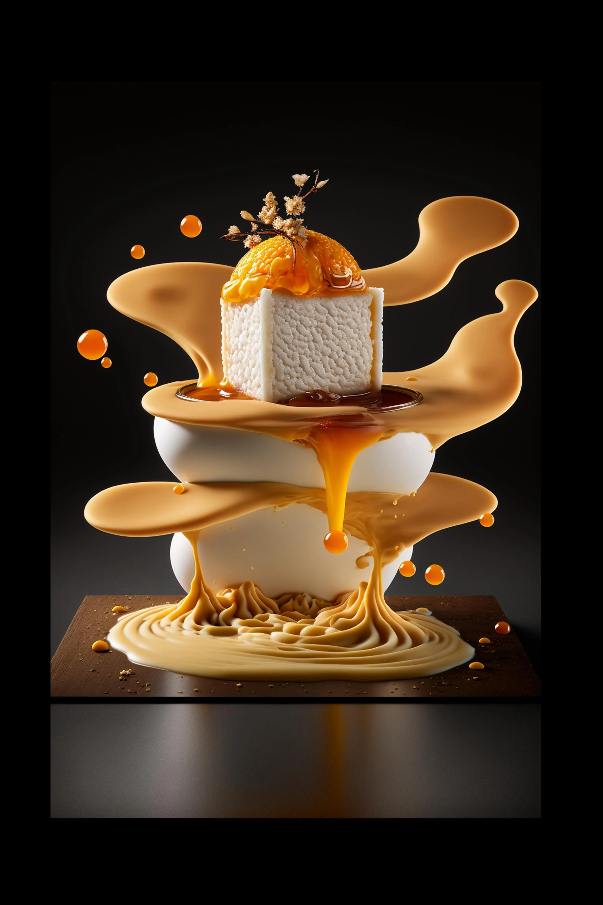 #16 International Dessert & Gourmet — A Celebration of Sweet Flavor and Global Style. 24H × 36W Digital Art  - MWS-INTL-0016
