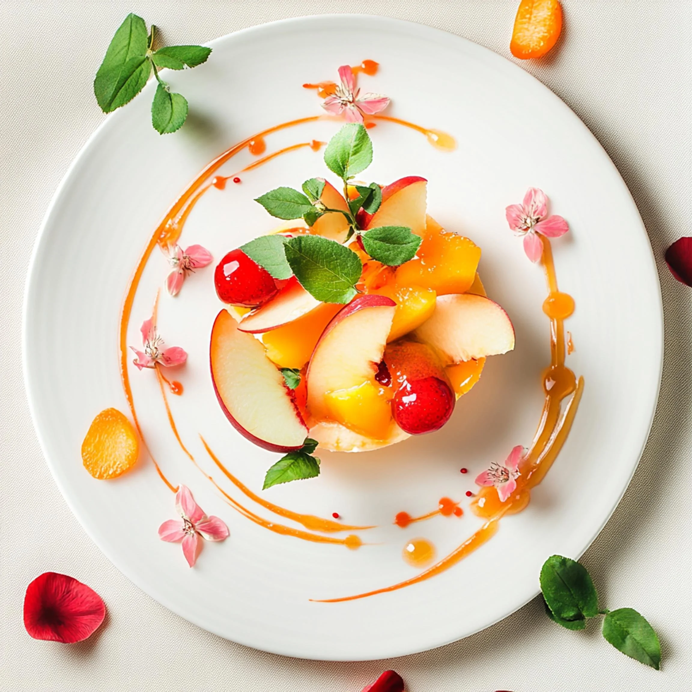 #35 INTL L&H DESSERT  — A Celebration of Sweet Flavor and Global Style. 24H × 34W Digital Art  - MWS-IDG-0035