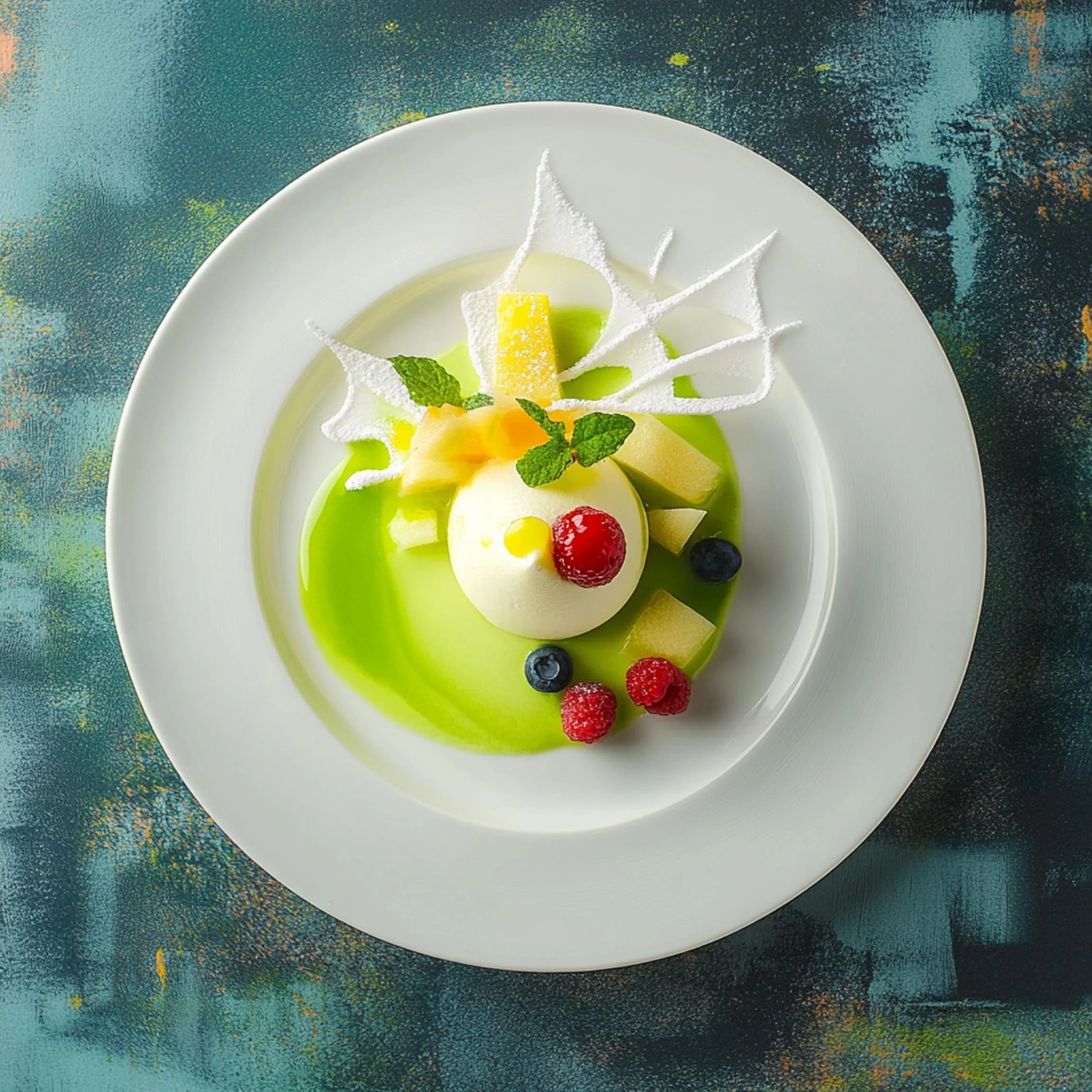 #49 INTL L&H DESSERT  — A Celebration of Sweet Flavor and Global Style. 24H × 34W Digital Art  - MWS-IDG-0049