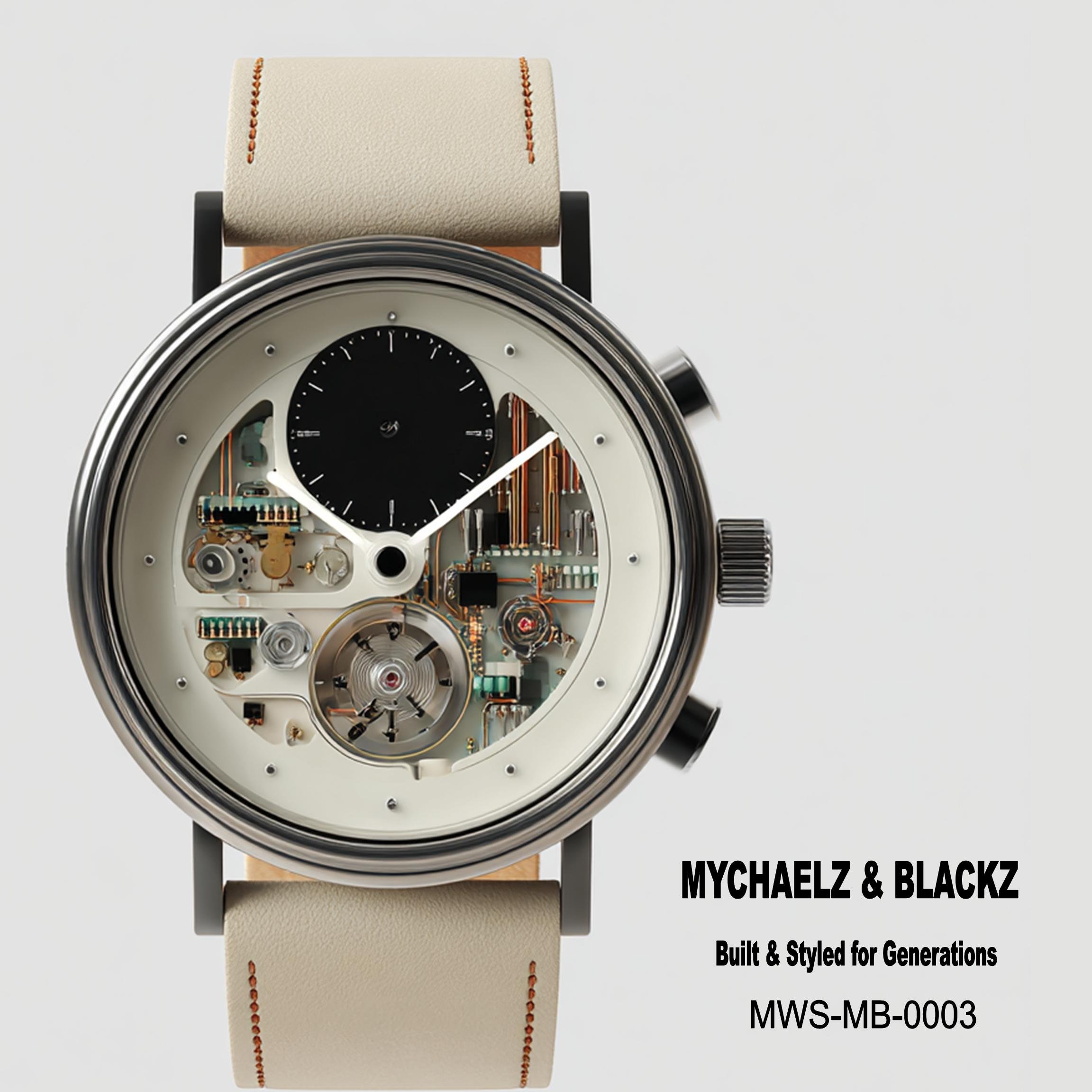 #3 Mychaelz & Blackz Watch — Built & Styled for Generations 24H × 24W Digital Art  - MWS-MB-0003