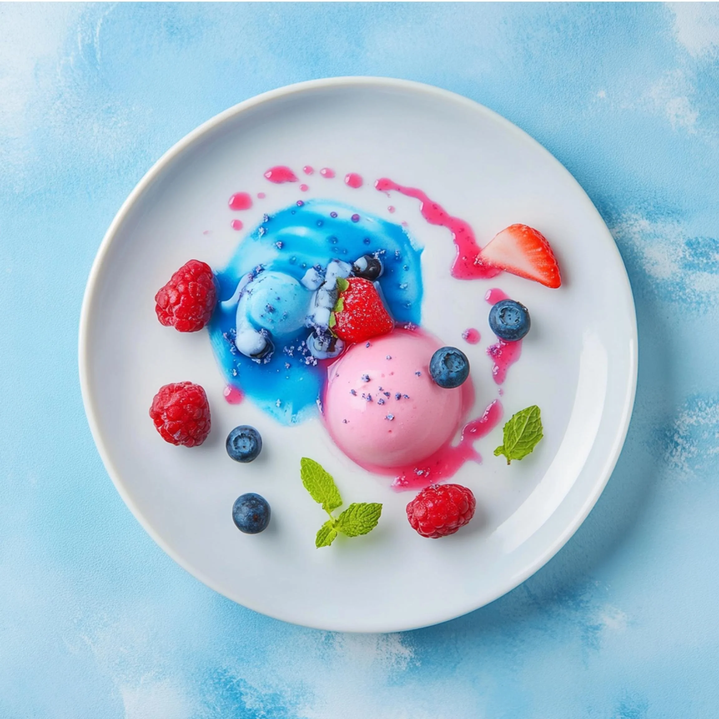 #19 INTL L&H DESSERT  — A Celebration of Sweet Flavor and Global Style. 24H × 34W Digital Art  - MWS-IDG-0019