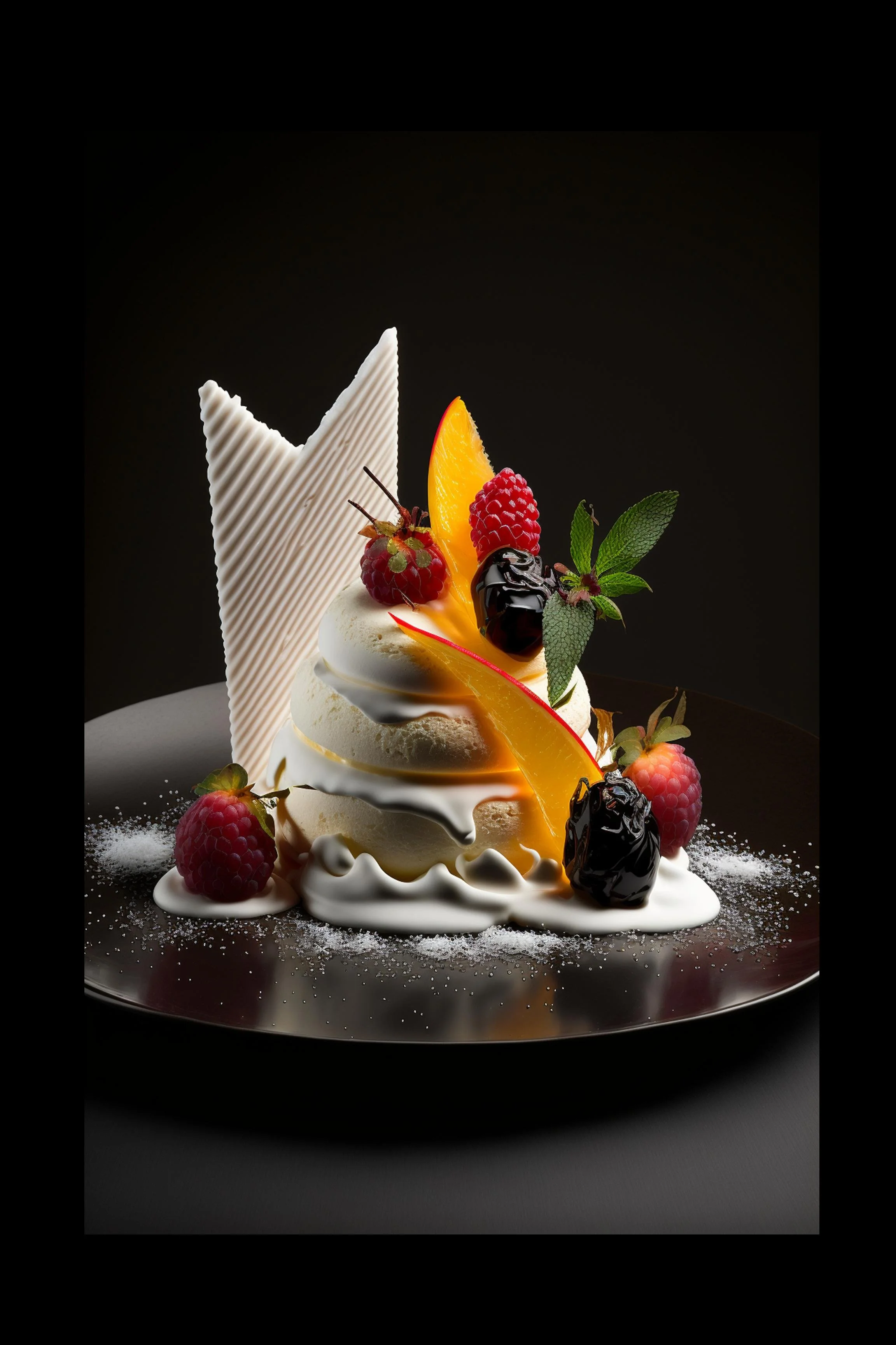 #25 International Dessert & Gourmet — A Celebration of Sweet Flavor and Global Style. 24H × 36W Digital Art  - MWS-INTL-0025