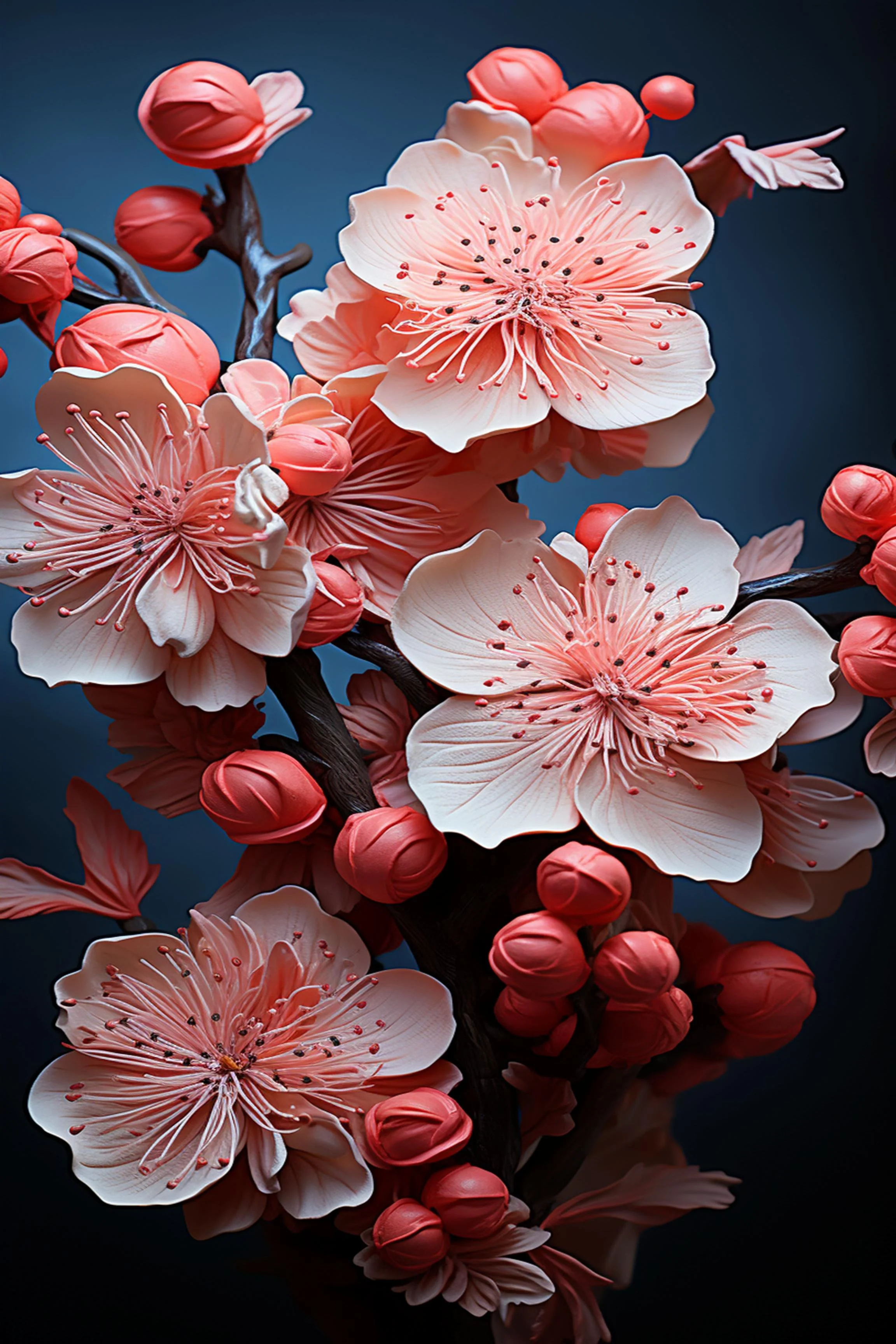 #44 FLOWER ART –  Let Nature Bloom Through Art. — 24H × 36W Digital Art Artwork ID: MWS-FLW-044