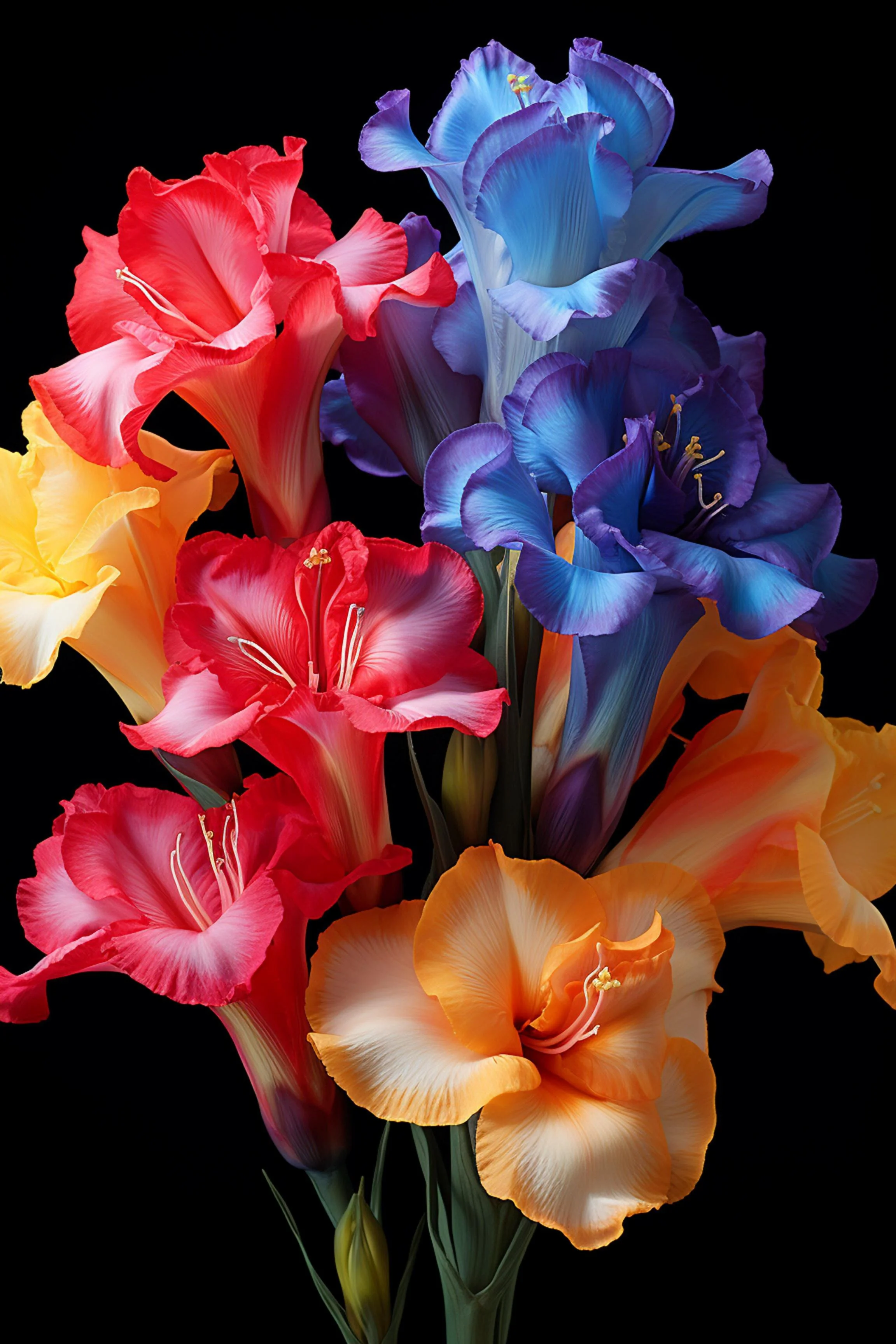 #24 FLOWER ART –  Let Nature Bloom Through Art. — 24H × 36W Digital Art Artwork ID: MWS-FLW-024