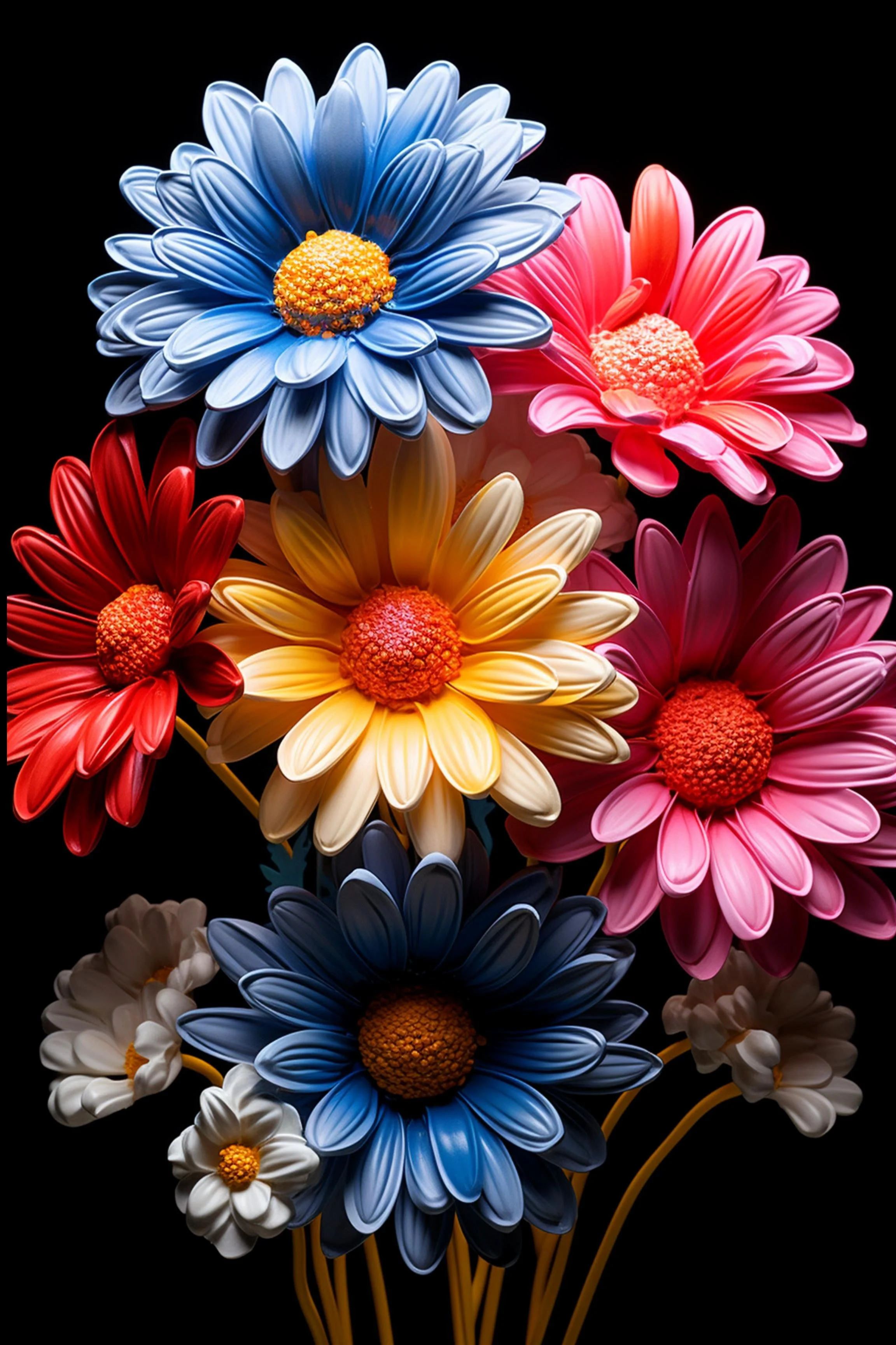 #34 FLOWER ART –  Let Nature Bloom Through Art. — 24H × 36W Digital Art Artwork ID: MWS-FLW-034