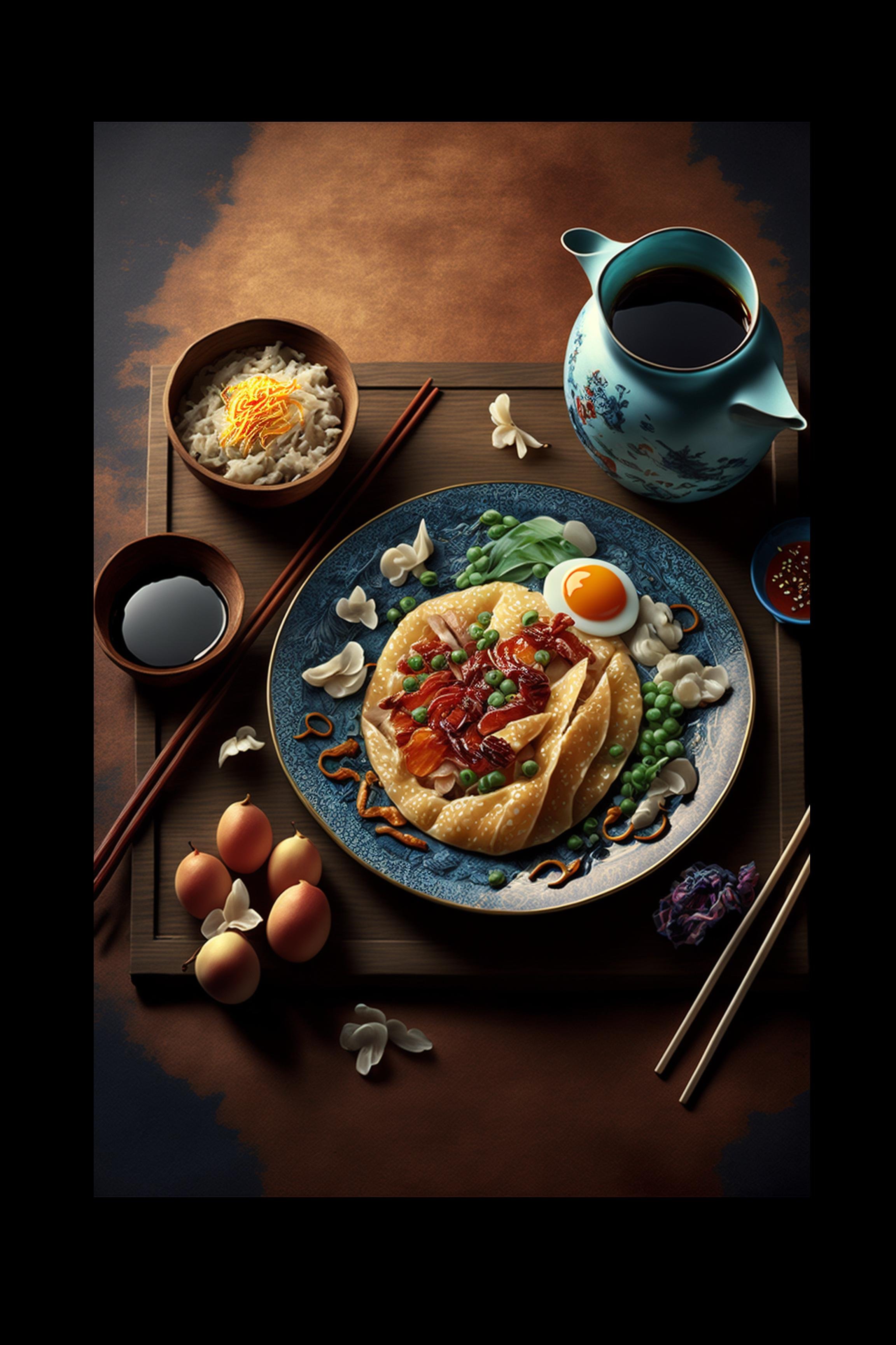 #18 International Dessert & Gourmet — A Celebration of Sweet Flavor and Global Style. 24H × 36W Digital Art  - MWS-INTL-0018