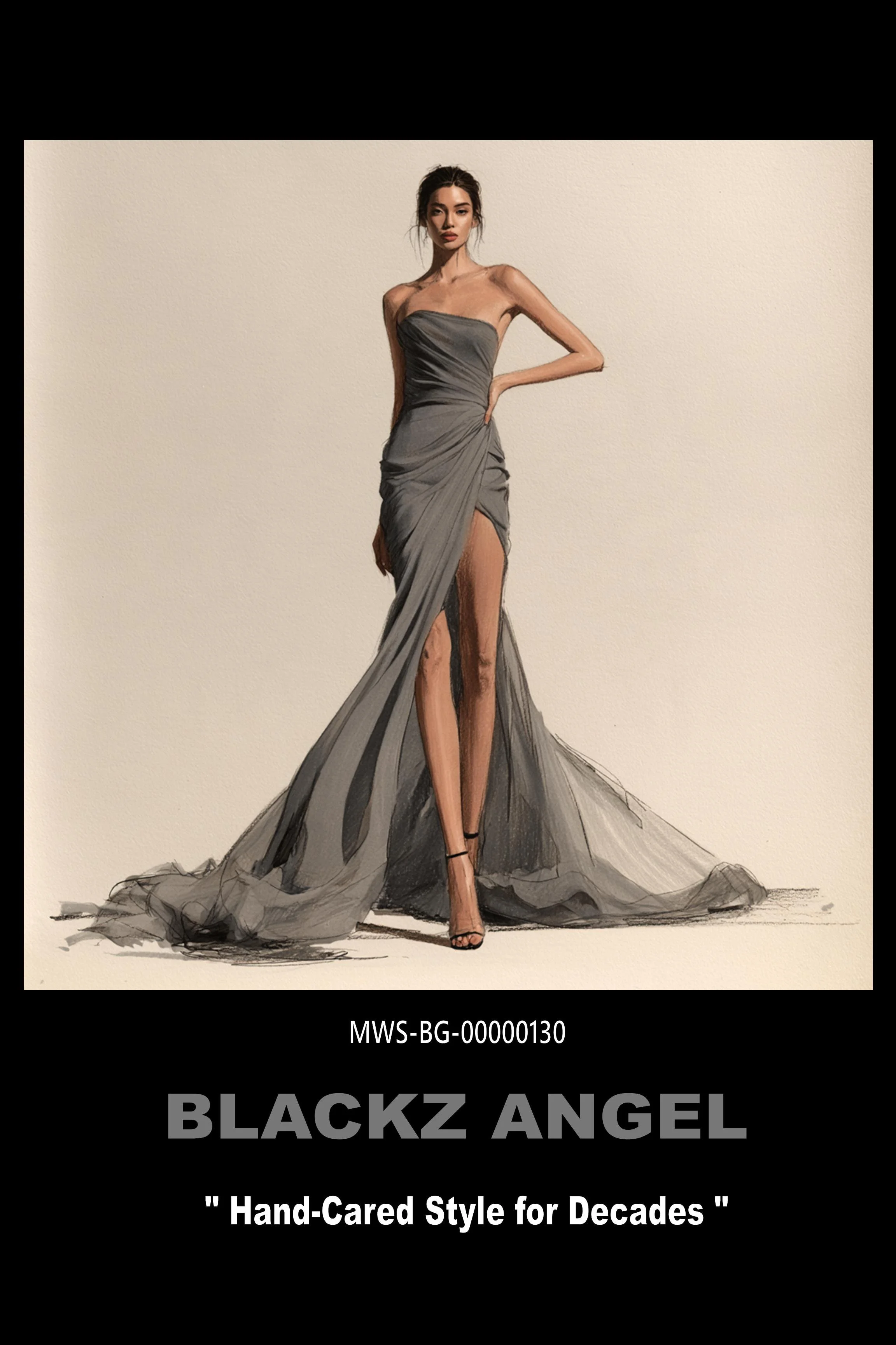 #43 Blackz Angel 24 x 36 Digital Art Work MWS-BG-00000130