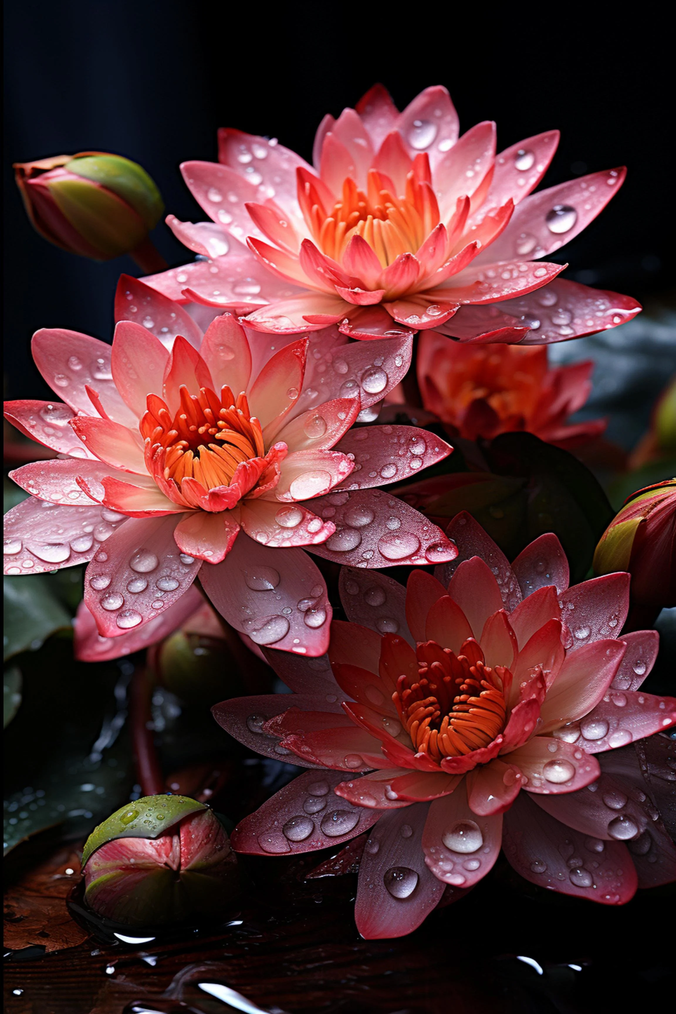 #40 FLOWER ART –  Let Nature Bloom Through Art. — 24H × 36W Digital Art Artwork ID: MWS-FLW-040