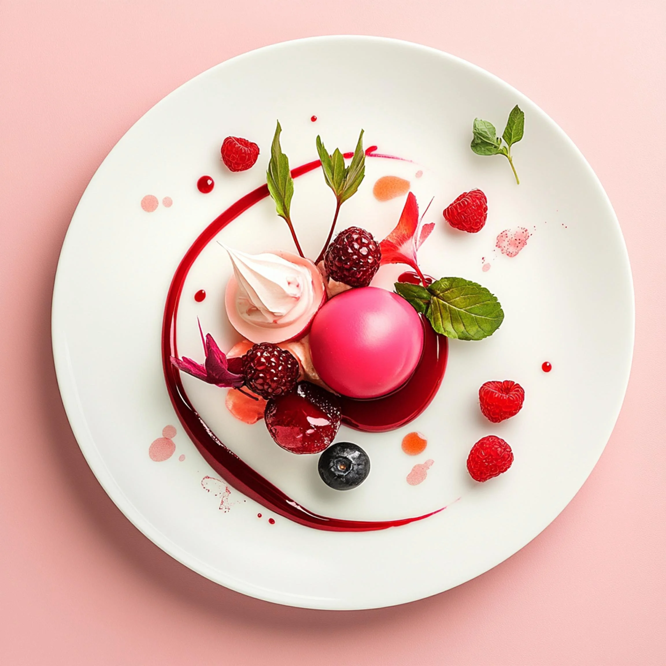 #42 INTL L&H DESSERT  — A Celebration of Sweet Flavor and Global Style. 24H × 34W Digital Art  - MWS-IDG-0042