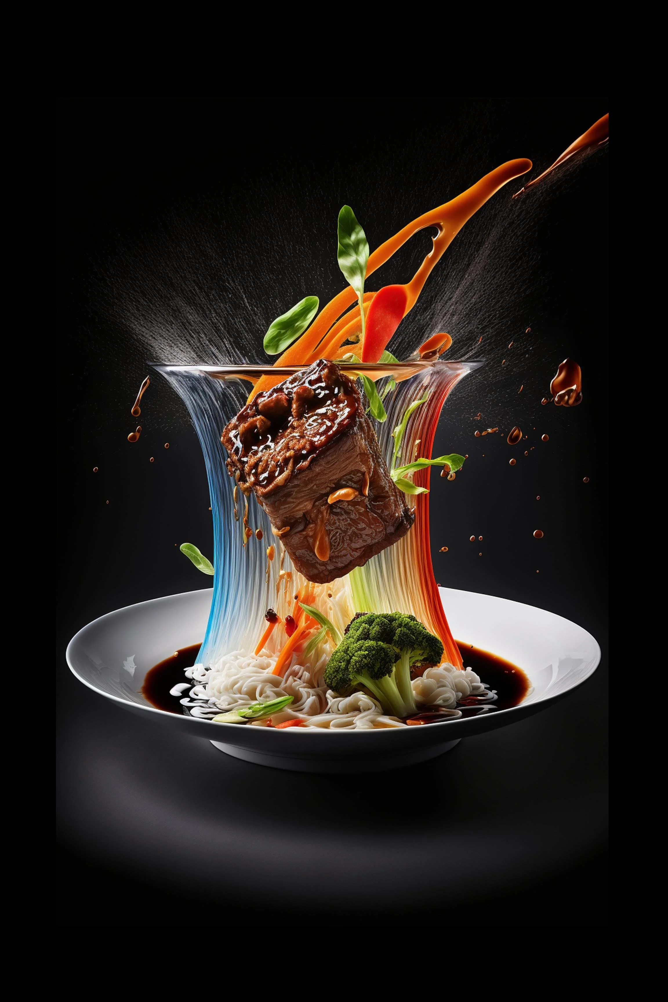 #5 INTERNATIONAL DESSERT & GOURMET — A Celebration of Sweet Flavor and Global Style. 24H × 36W Digital Art  - MWS-INTL-0005
