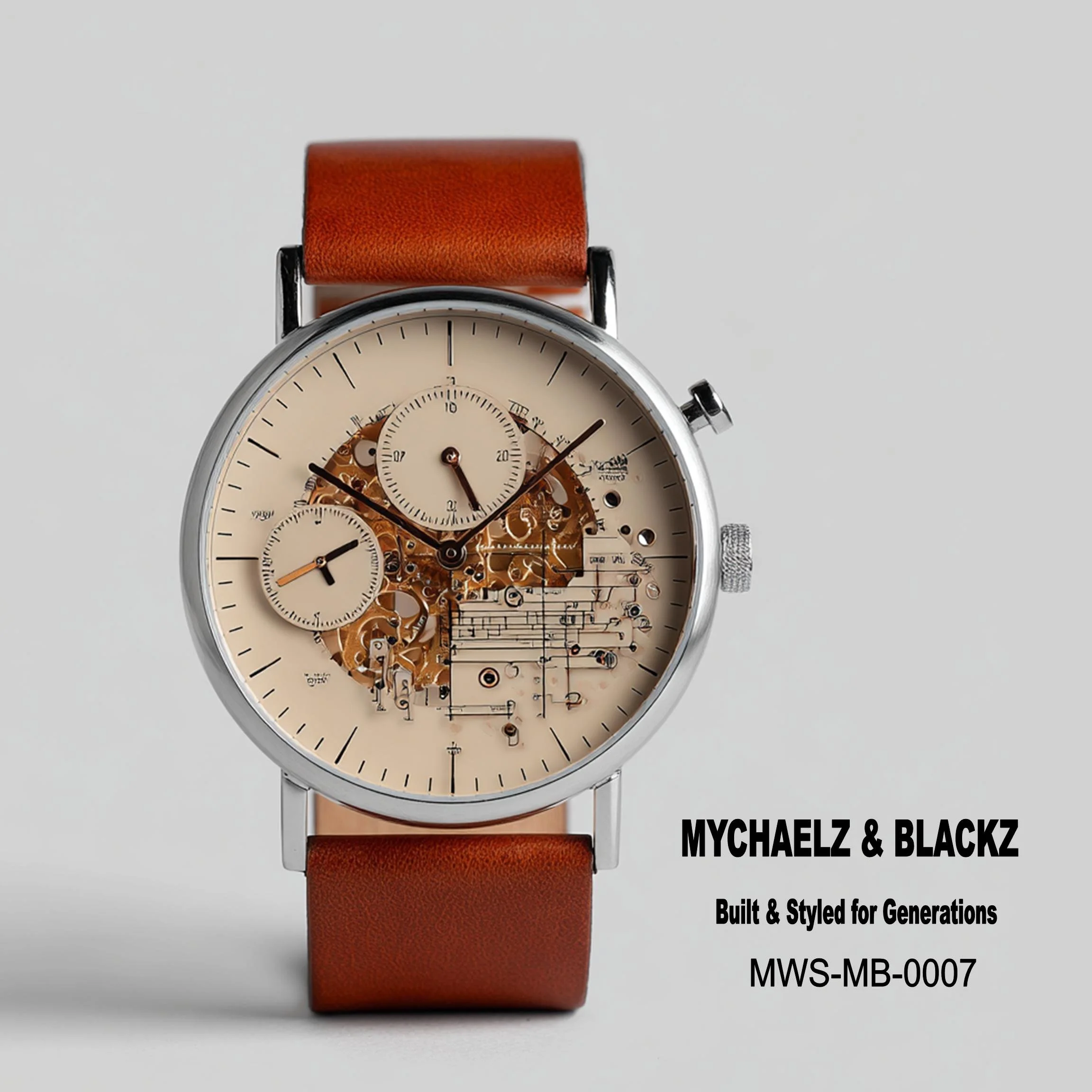 #7 Mychaelz & Blackz Watch — Built & Styled for Generations 24H × 24W Digital Art  - MWS-MB-0007