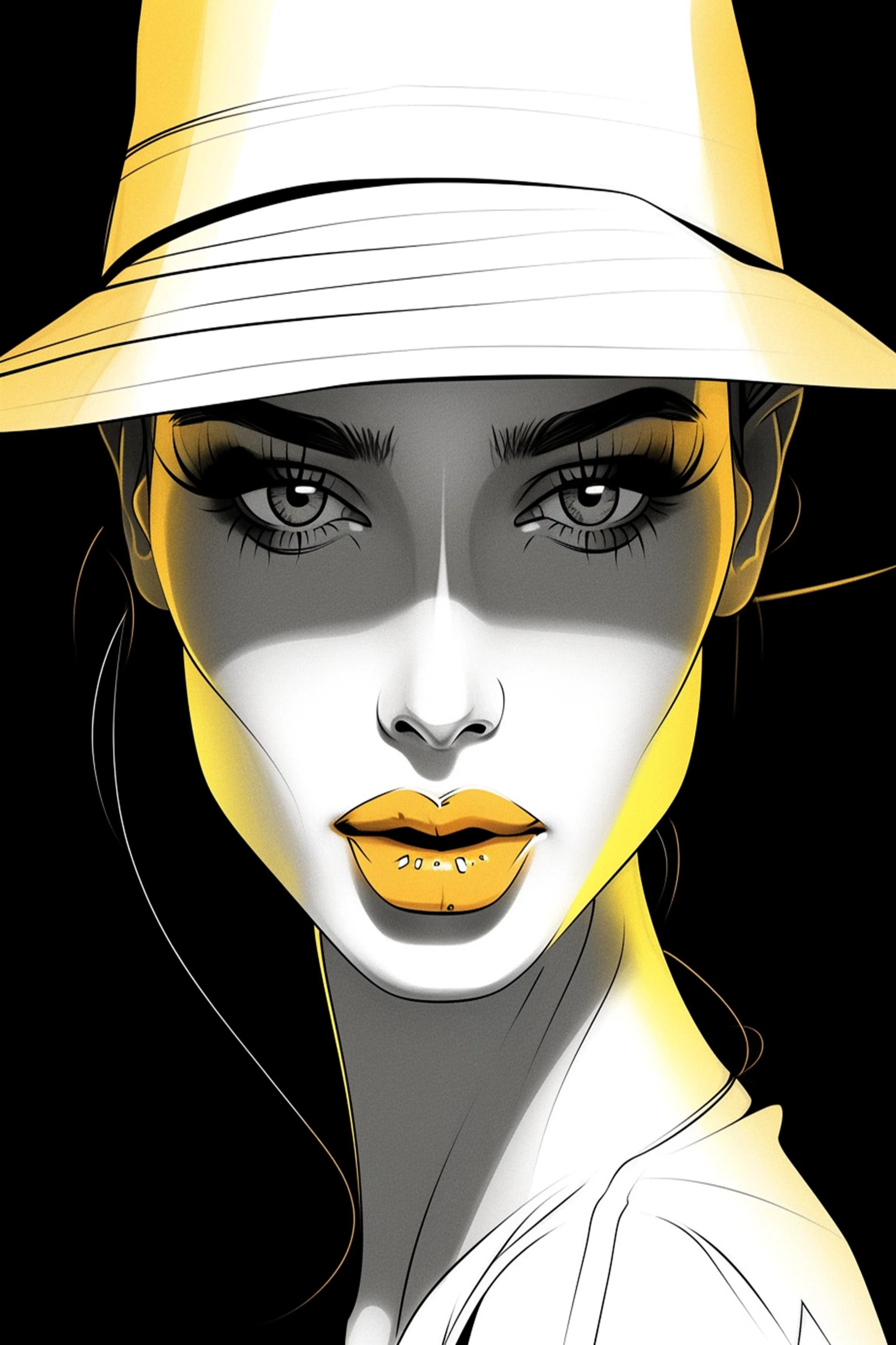 #4 ÉTERNELLE FEMME COLLECTION  – Beauty Changes. Elegance Endures.  – 24H × 36W Digital Art -- ID:;  MWS--ETFE– 004