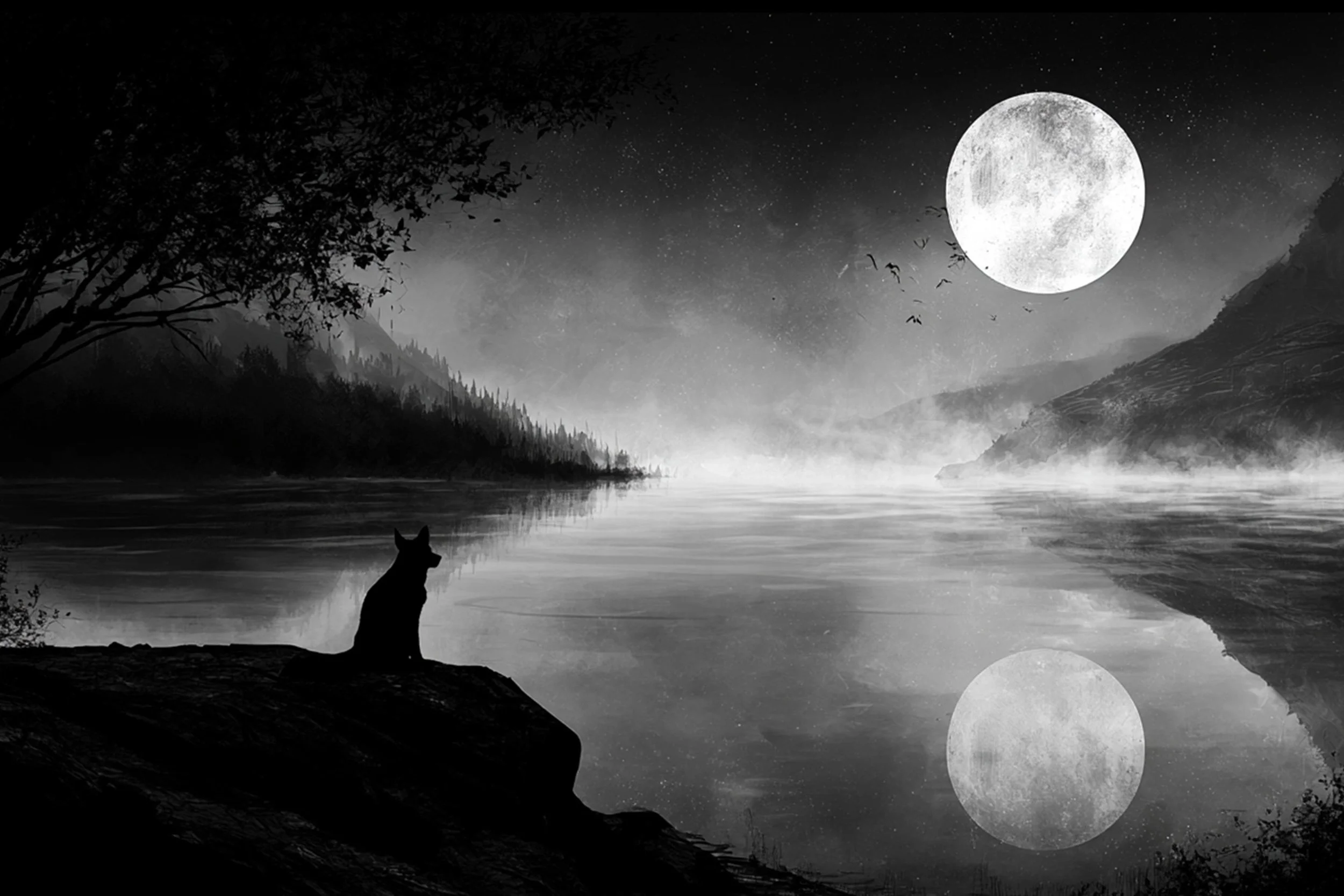 #6 BLACK & WHITE LANDSCAPE — Timeless Beauty in Every View 24W X 36H