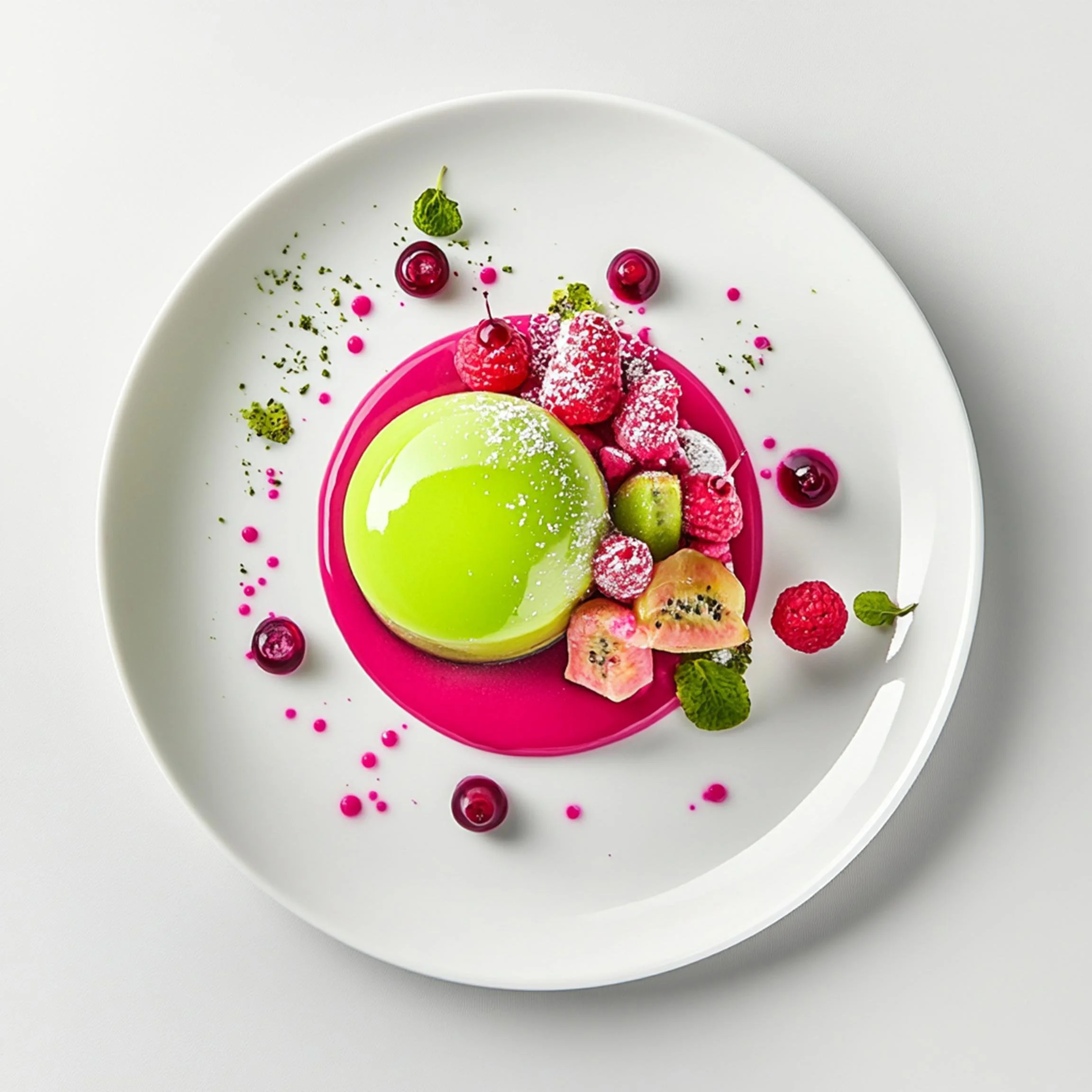 #47 INTL L&H DESSERT  — A Celebration of Sweet Flavor and Global Style. 24H × 34W Digital Art  - MWS-IDG-0047