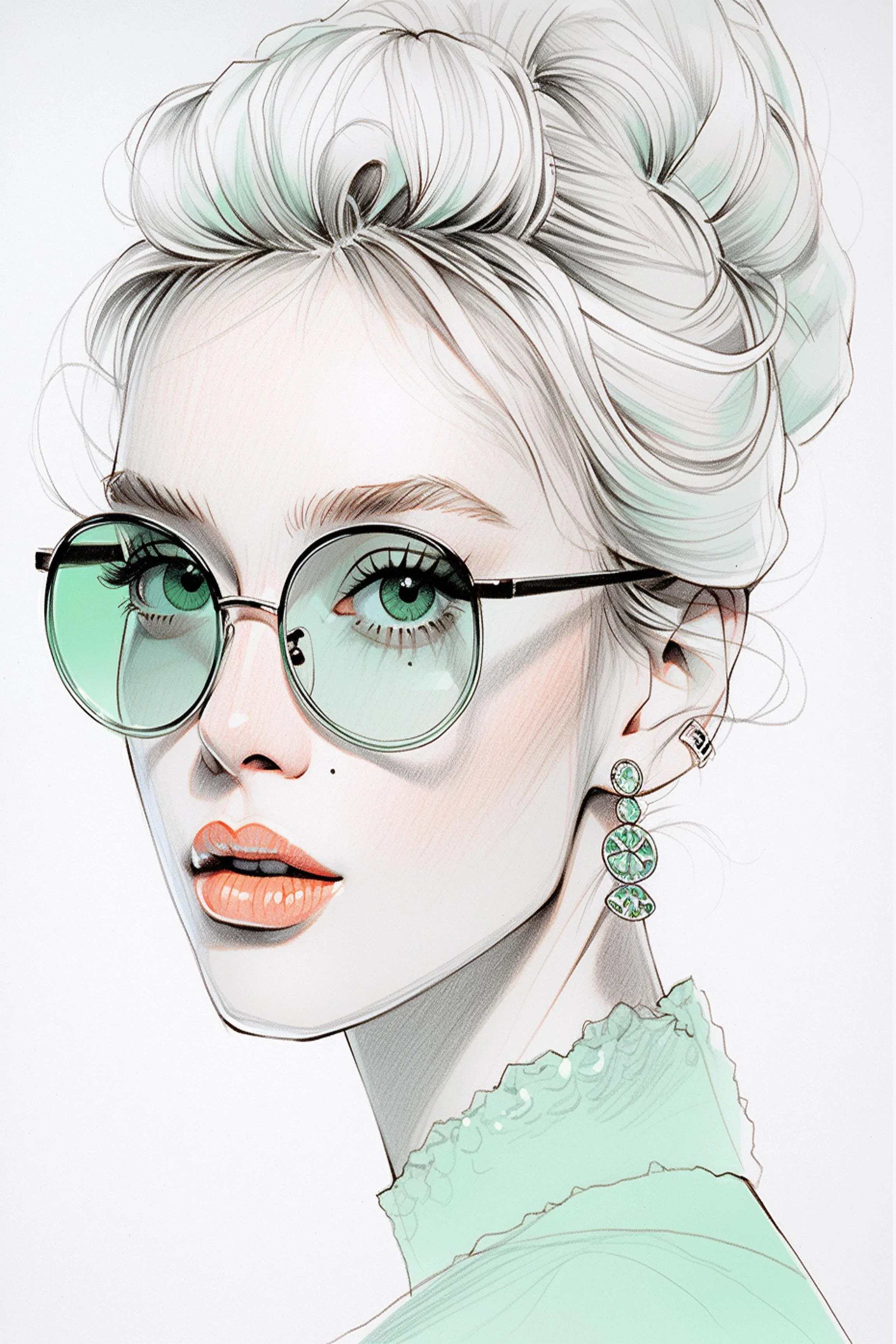 #98 ÉTERNACHIC COLLECTION — Style Changes. Elegance Remains. — 24H × 36W Digital Art — ID; MWS-ETER–0098