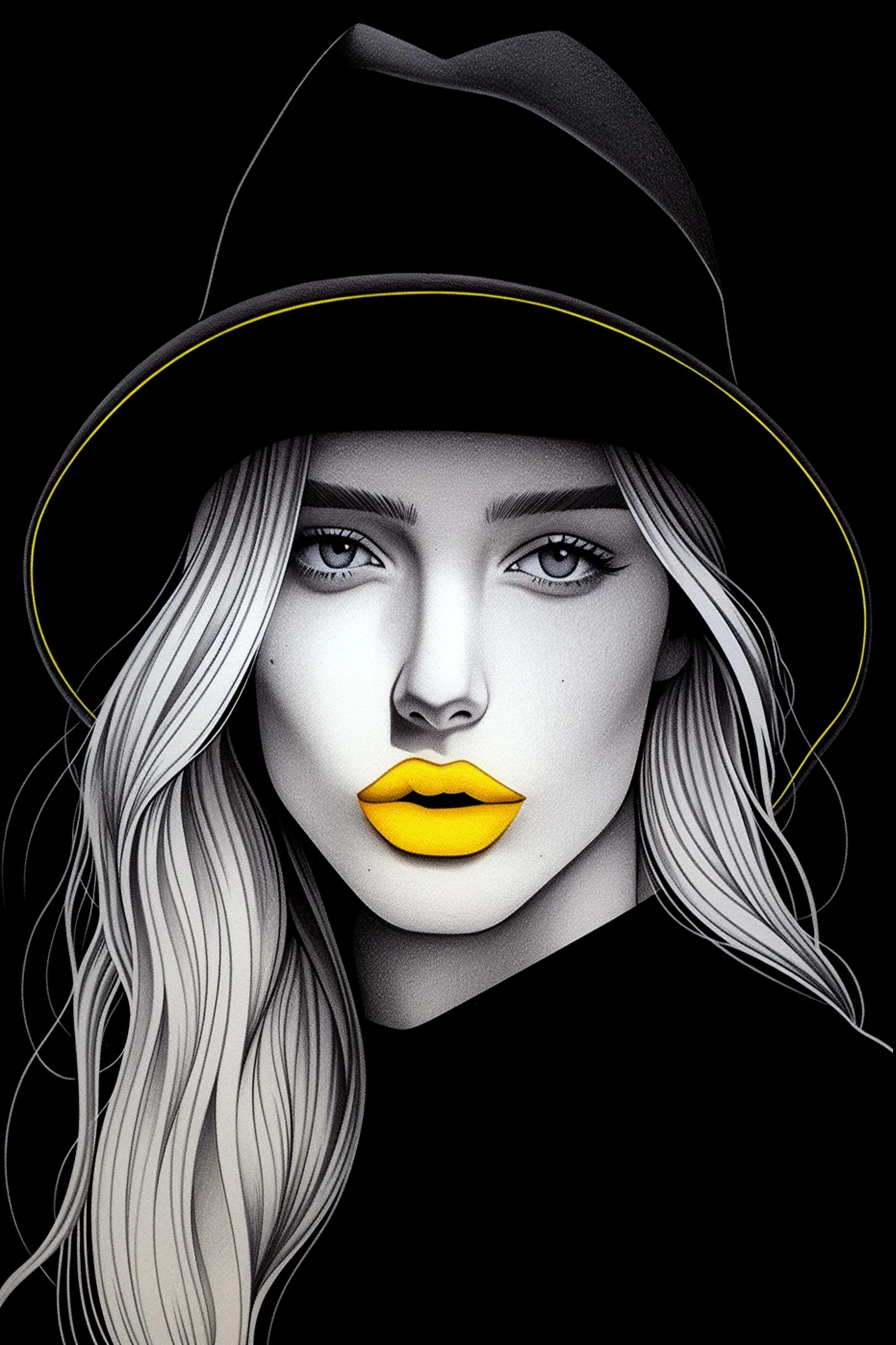 #3 ÉTERNELLE FEMME COLLECTION  – Beauty Changes. Elegance Endures.  – 24H × 36W Digital Art -- ID:;  MWS--ETFE– 003