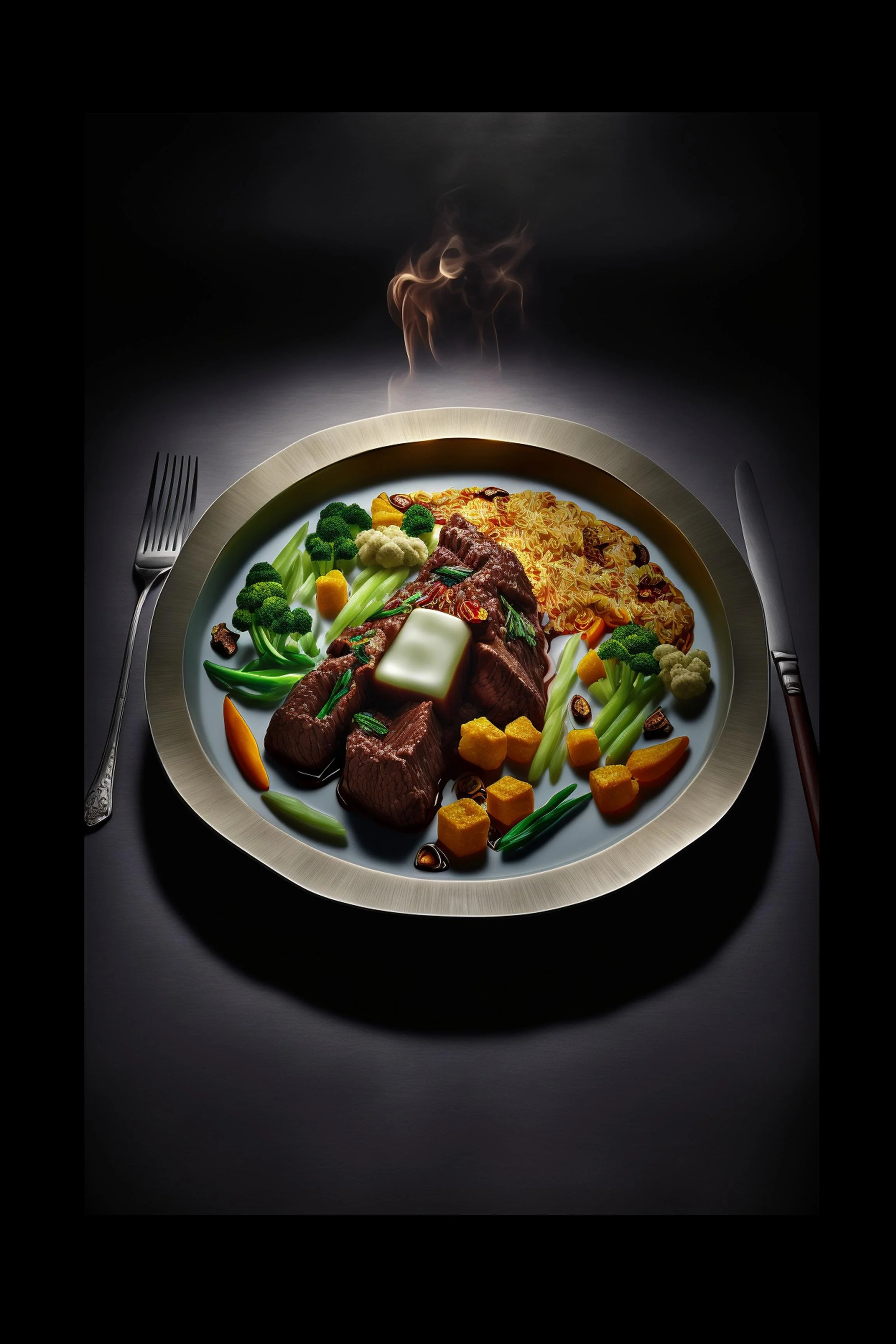 #14 International Dessert & Gourmet — A Celebration of Sweet Flavor and Global Style. 24H × 36W Digital Art  - MWS-INTL-0014